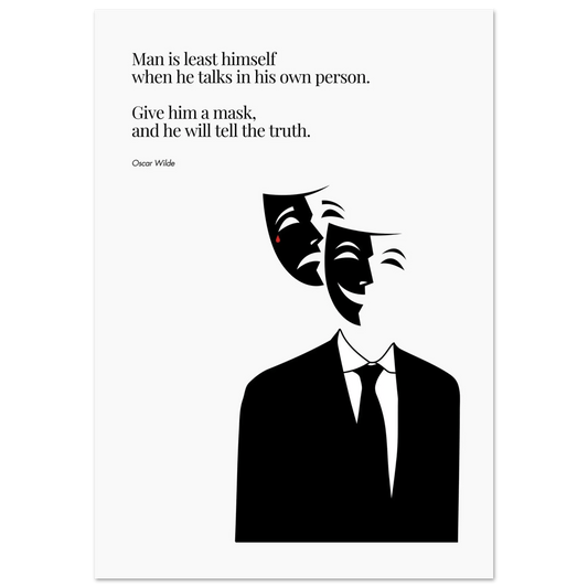Oscar Wilde Quote Print - Minimalist Poster Wall Art-INK & FRAME STUDIO