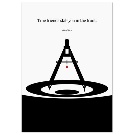 Oscar Wilde Poster - Minimalist Wall Art Print-INK & FRAME STUDIO