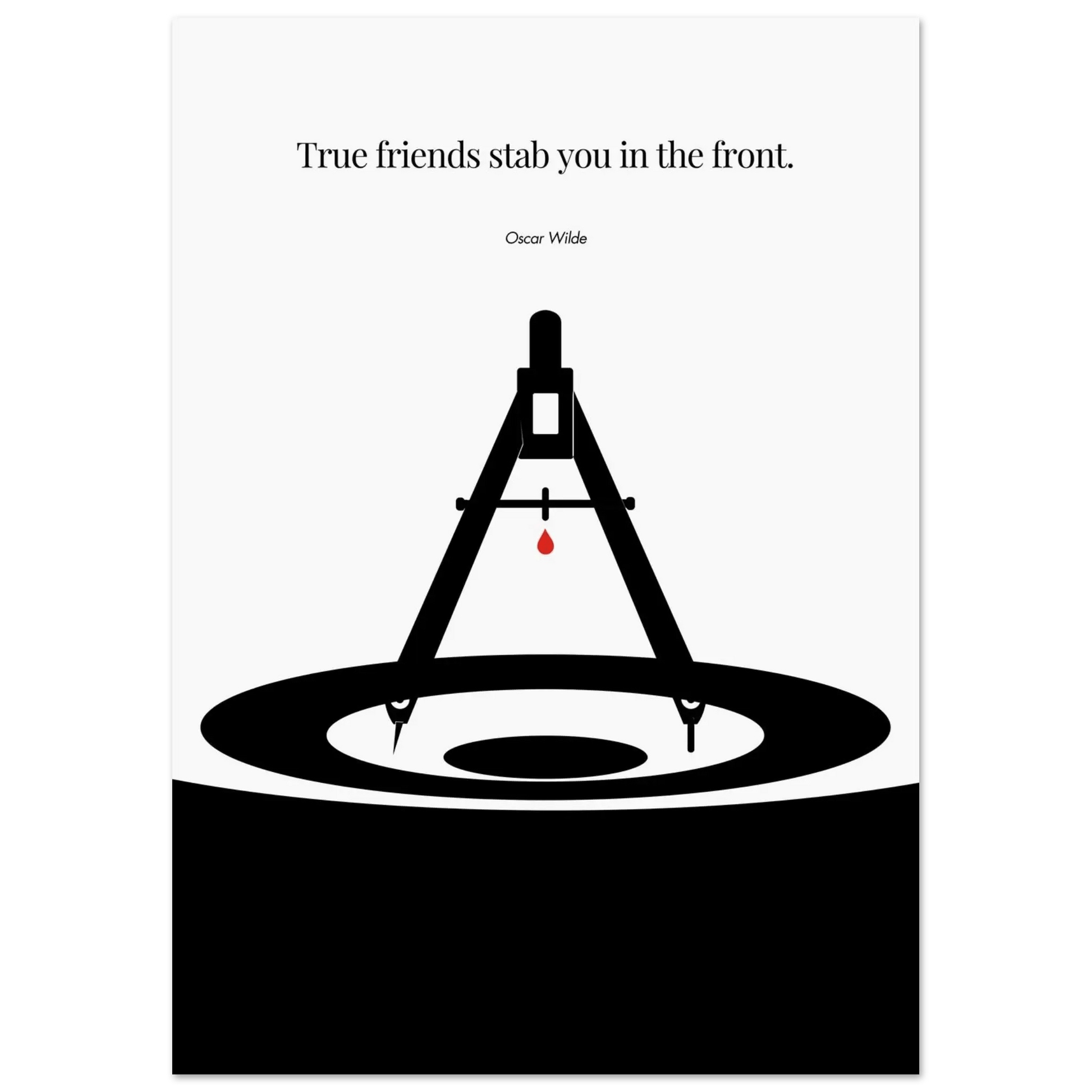 Oscar Wilde Poster - Minimalist Wall Art Print-INK & FRAME STUDIO