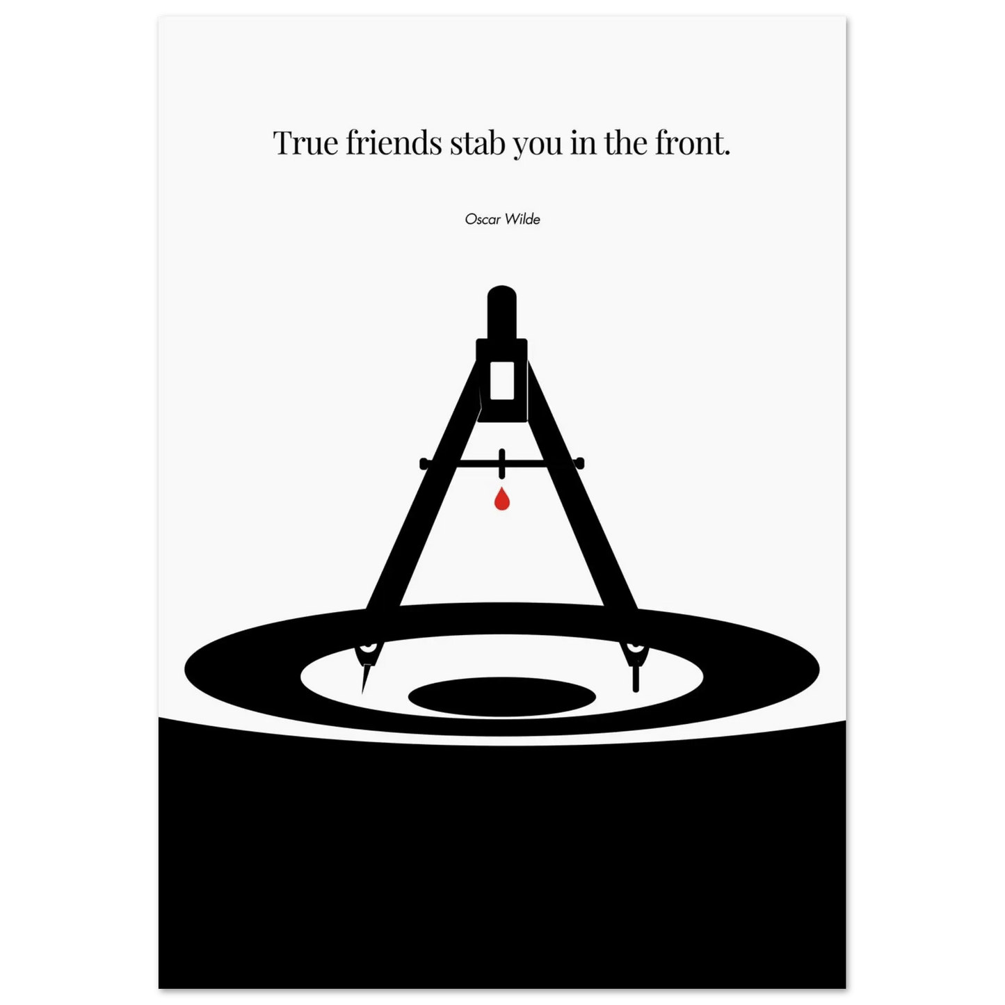 Oscar Wilde Poster - Minimalist Wall Art Print-INK & FRAME STUDIO