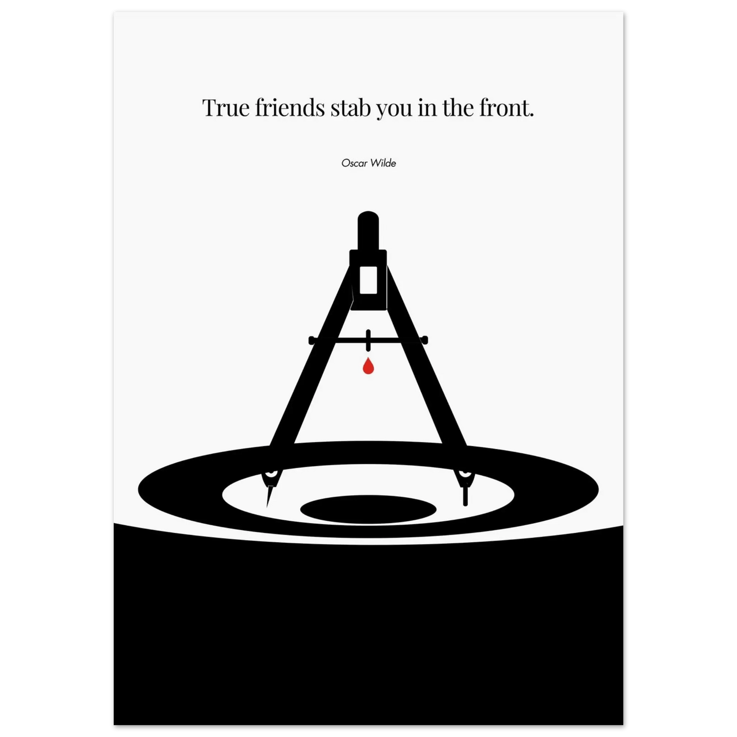 Oscar Wilde Poster - Minimalist Wall Art Print-INK & FRAME STUDIO