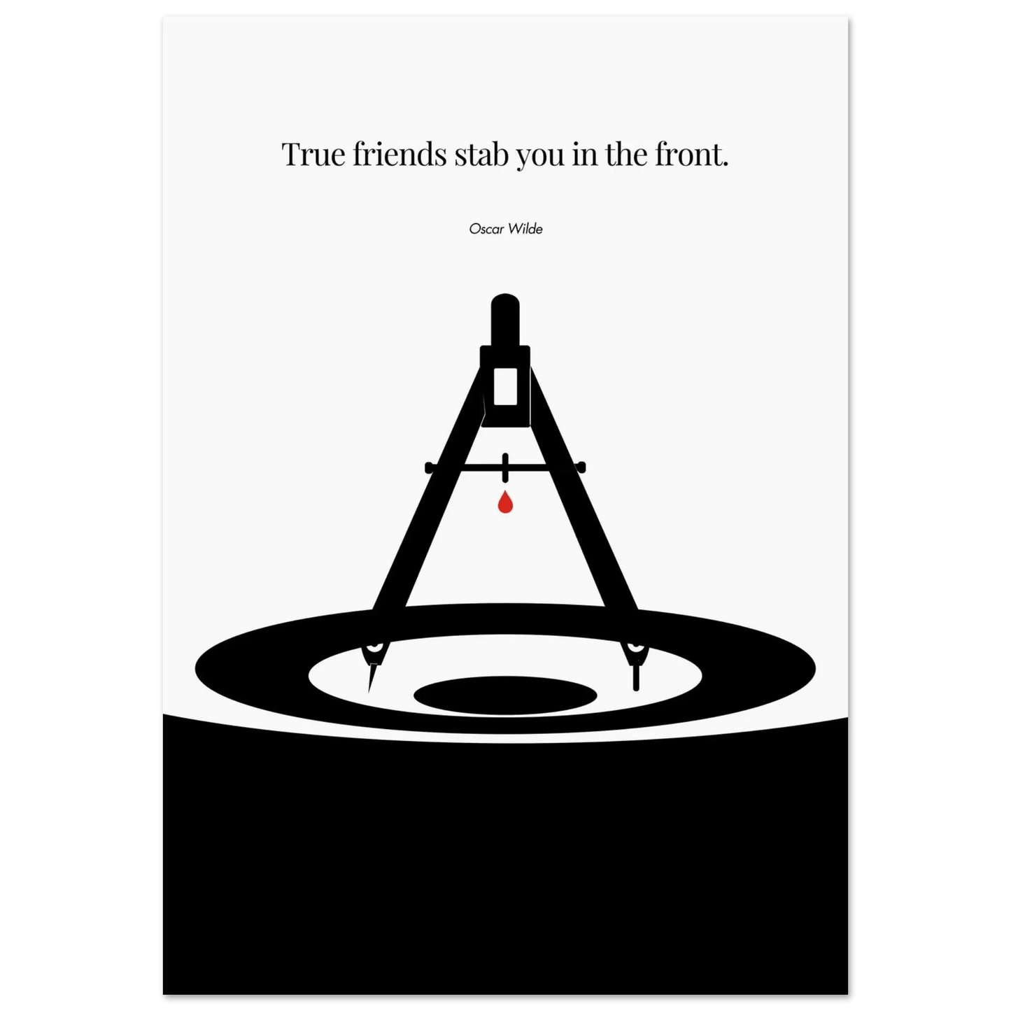 Oscar Wilde Poster - Minimalist Wall Art Print-INK & FRAME STUDIO