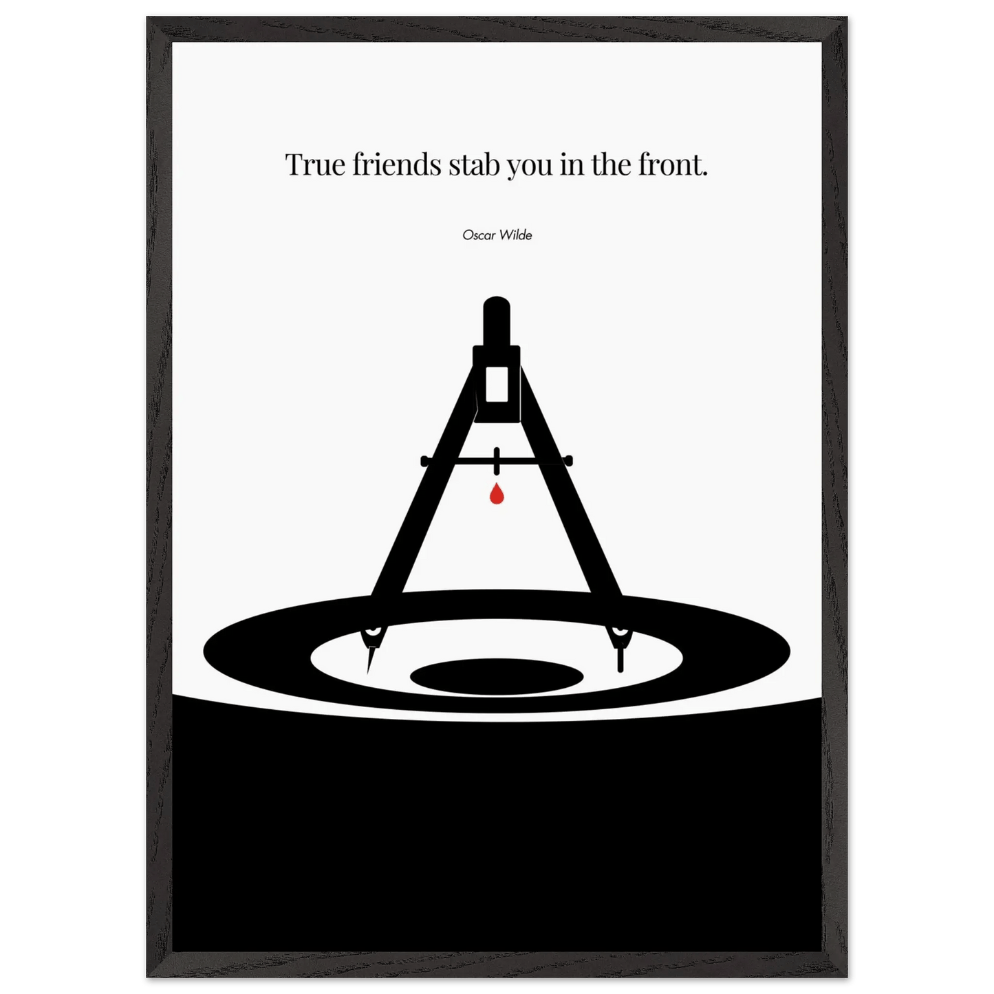 Oscar Wilde Poster - Minimalist Wall Art Print-INK & FRAME STUDIO