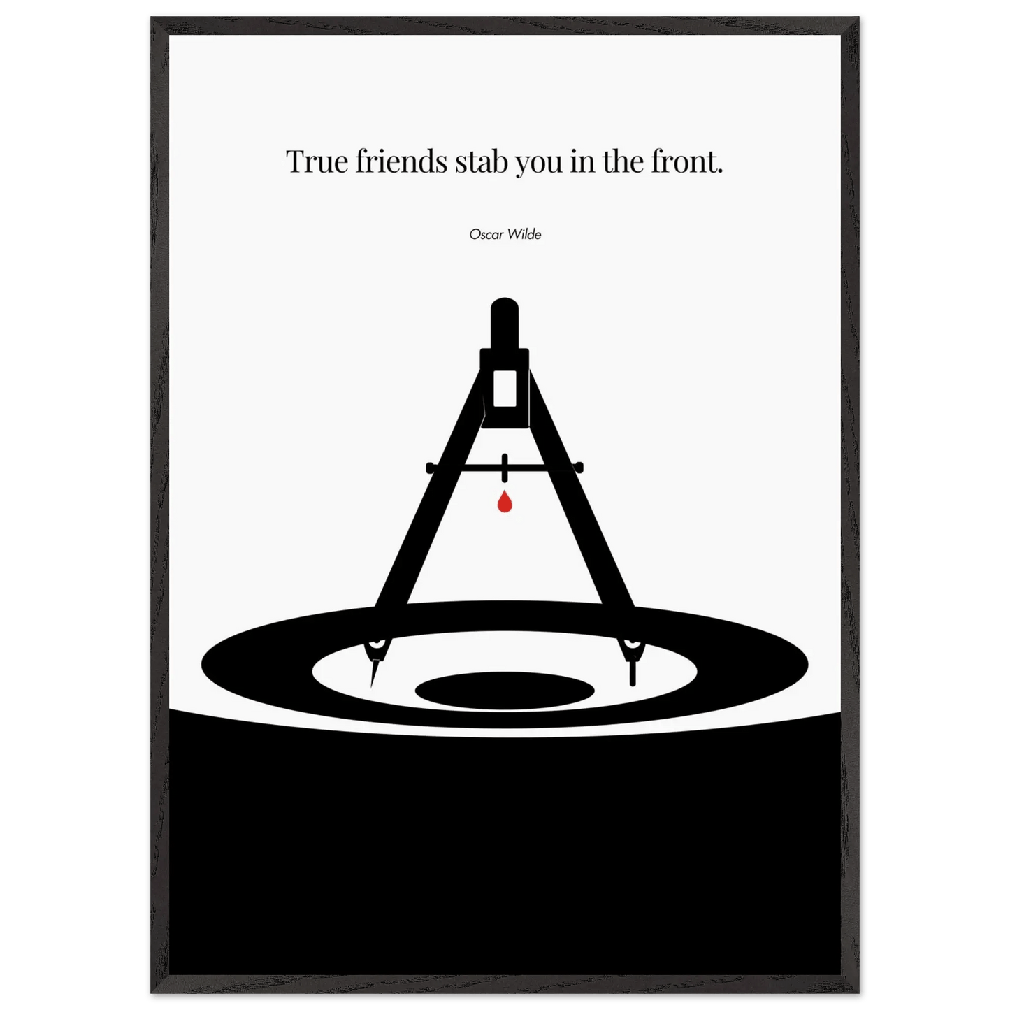 Oscar Wilde Poster - Minimalist Wall Art Print-INK & FRAME STUDIO