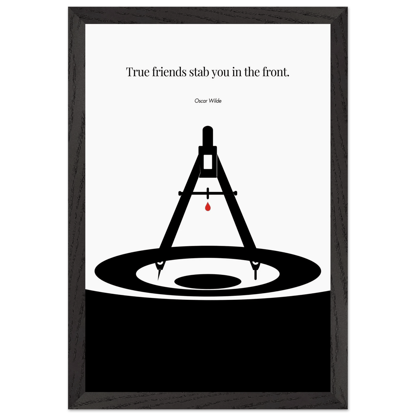 Oscar Wilde Poster - Minimalist Wall Art Print-INK & FRAME STUDIO