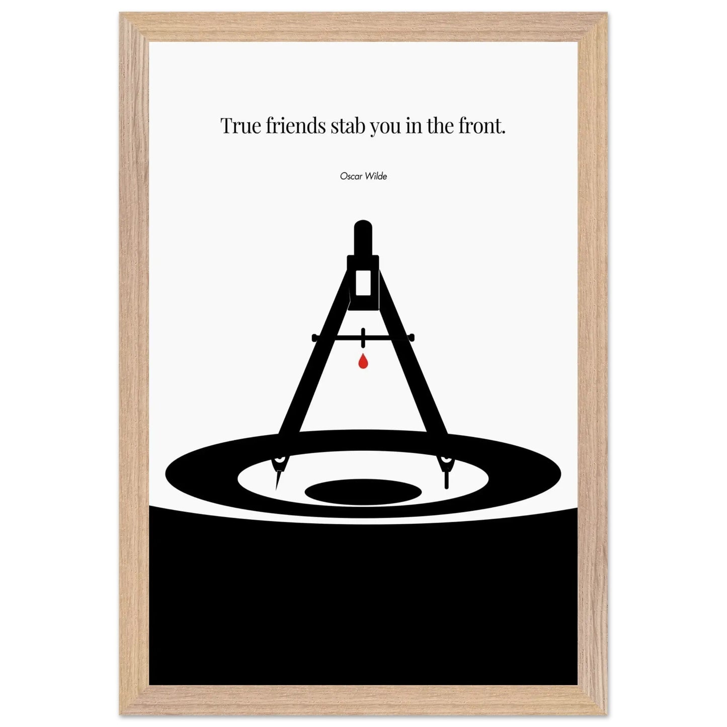 Oscar Wilde Poster - Minimalist Wall Art Print-INK & FRAME STUDIO