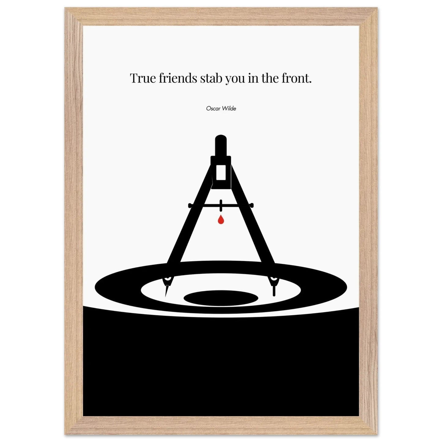 Oscar Wilde Poster - Minimalist Wall Art Print-INK & FRAME STUDIO