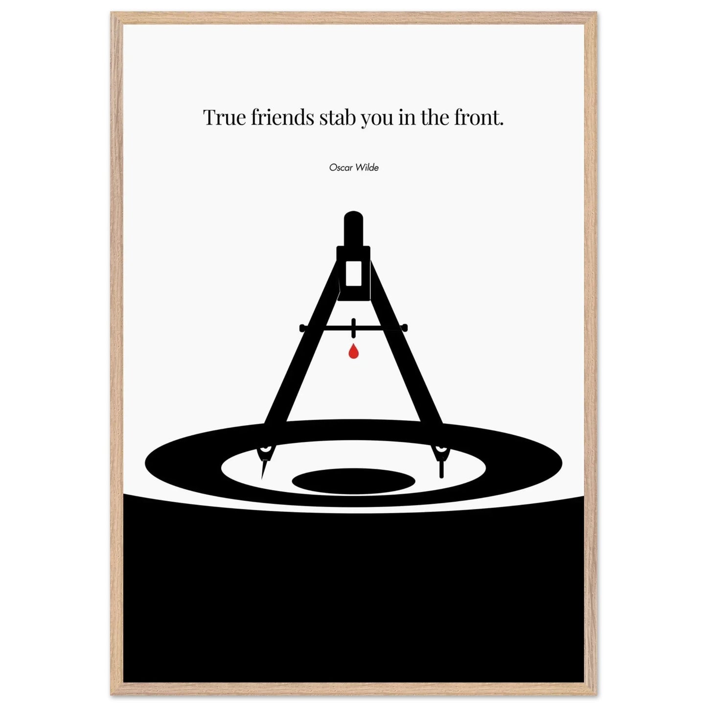 Oscar Wilde Poster - Minimalist Wall Art Print-INK & FRAME STUDIO