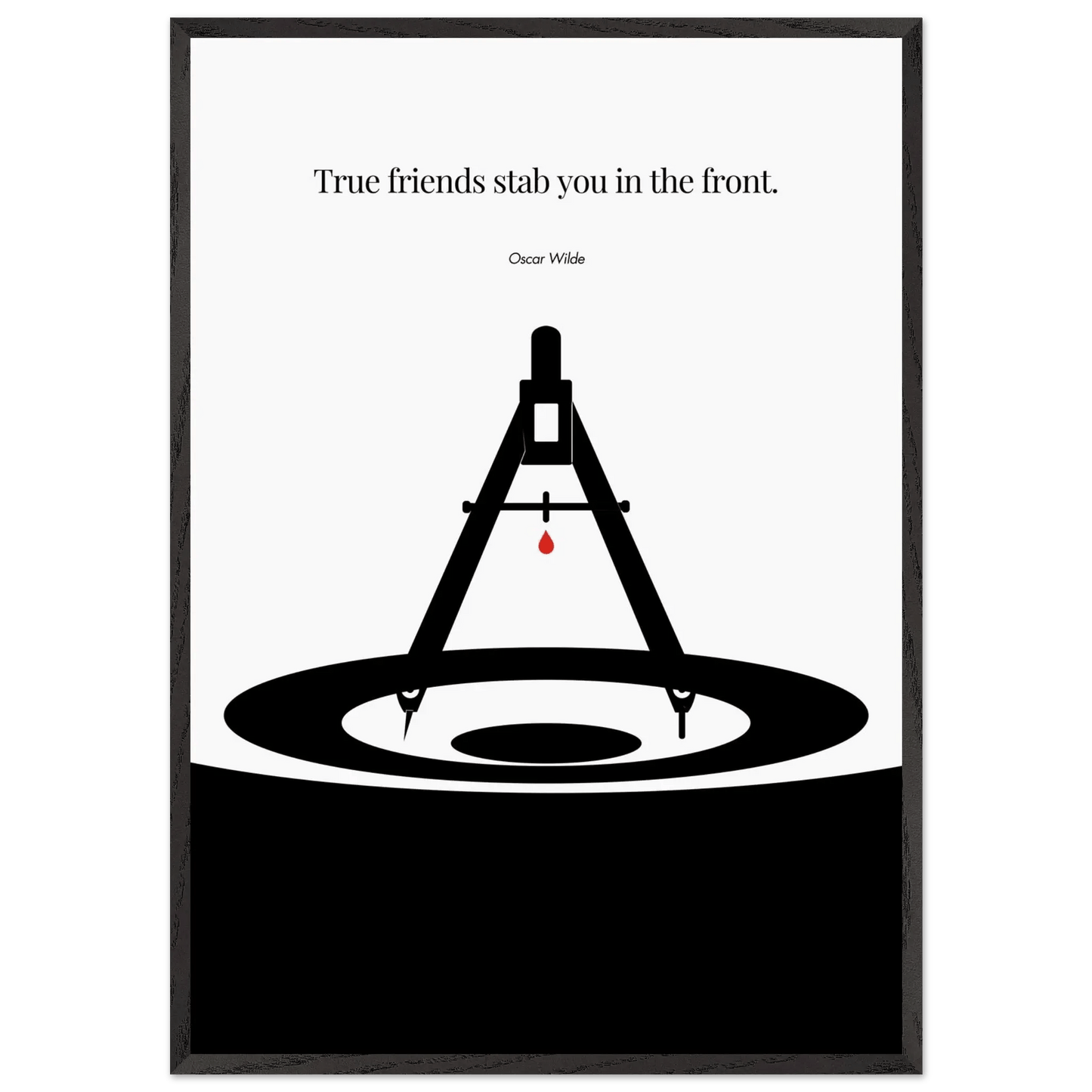 Oscar Wilde Poster - Minimalist Wall Art Print-INK & FRAME STUDIO