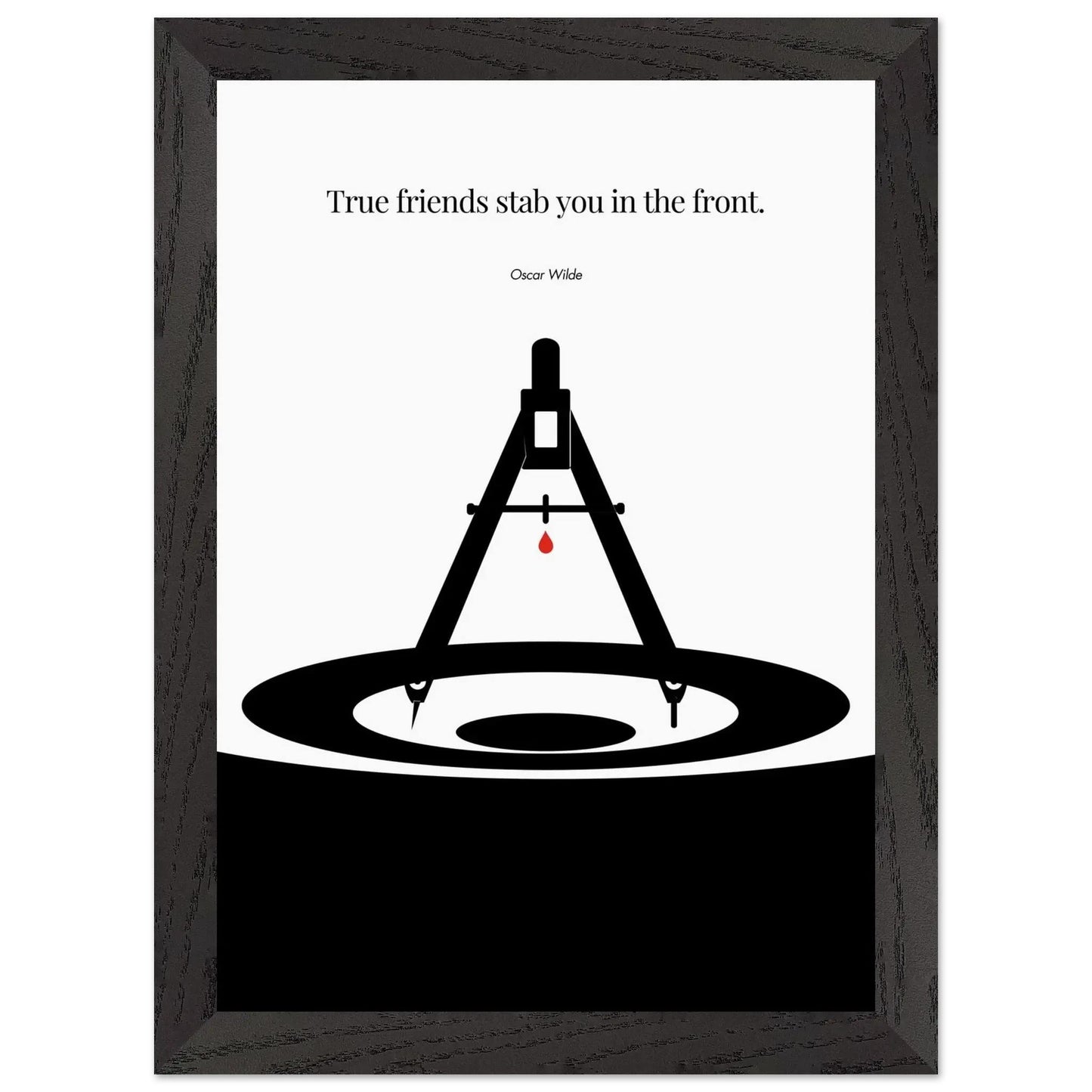 Oscar Wilde Poster - Minimalist Wall Art Print-INK & FRAME STUDIO