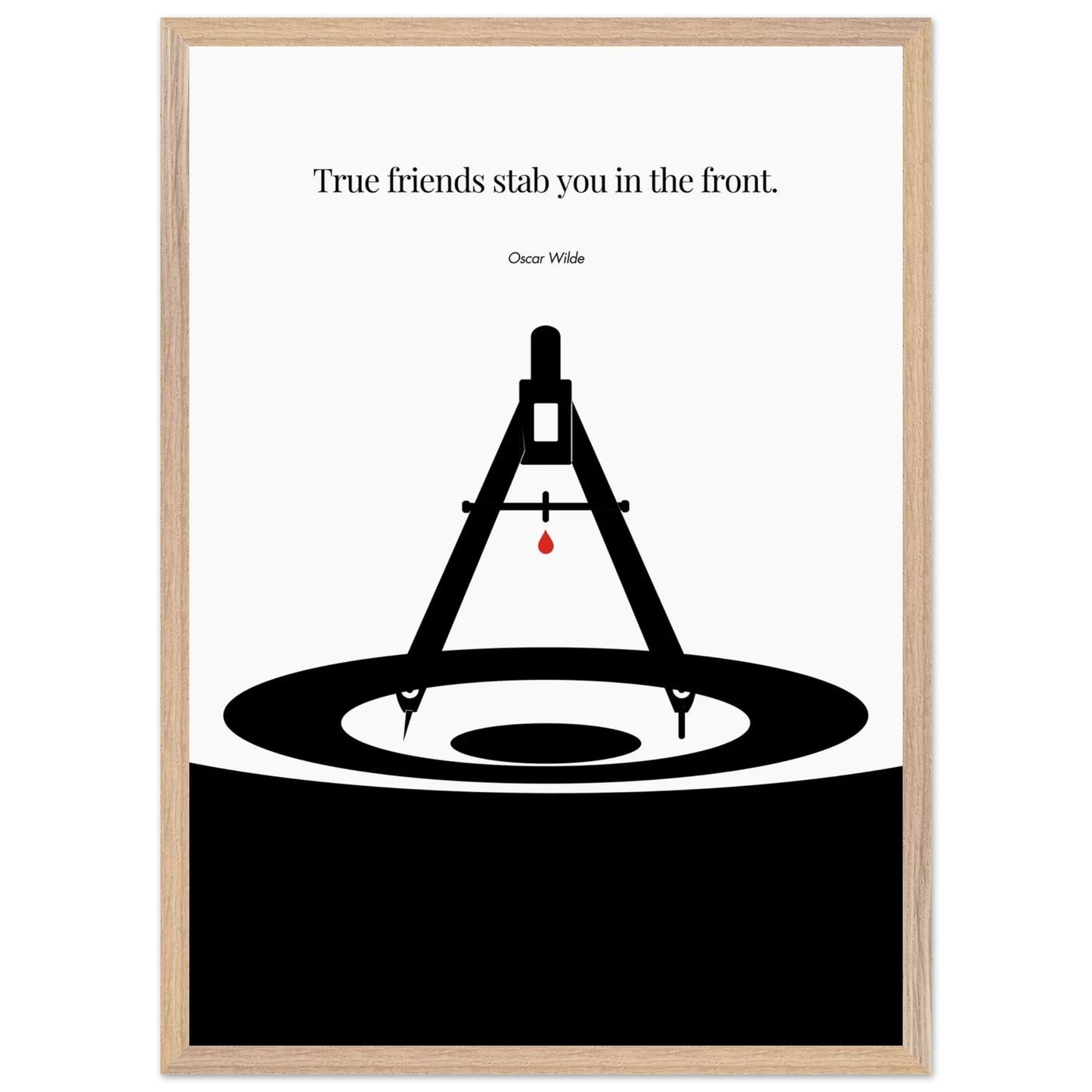 Oscar Wilde Poster - Minimalist Wall Art Print-INK & FRAME STUDIO