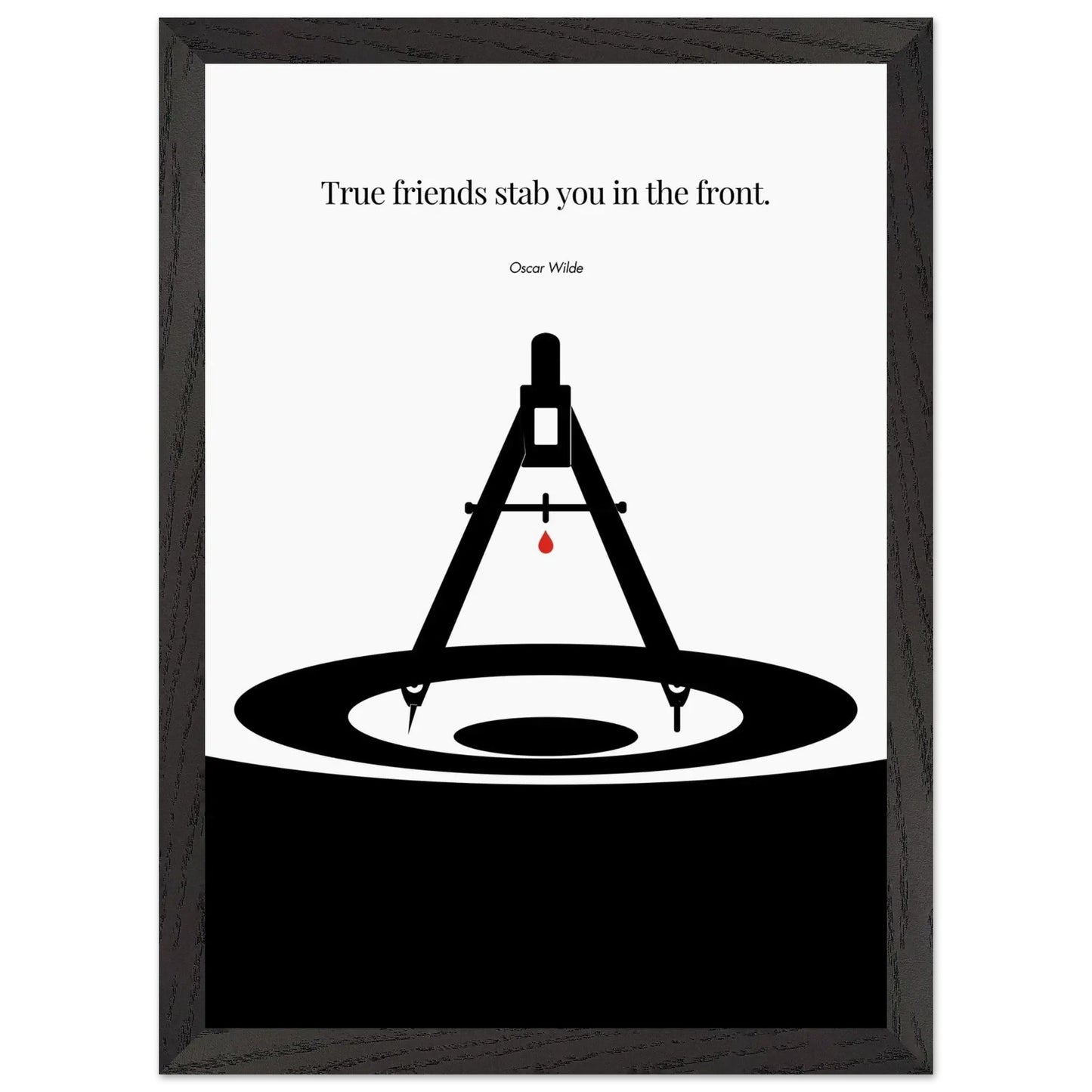 Oscar Wilde Poster - Minimalist Wall Art Print-INK & FRAME STUDIO