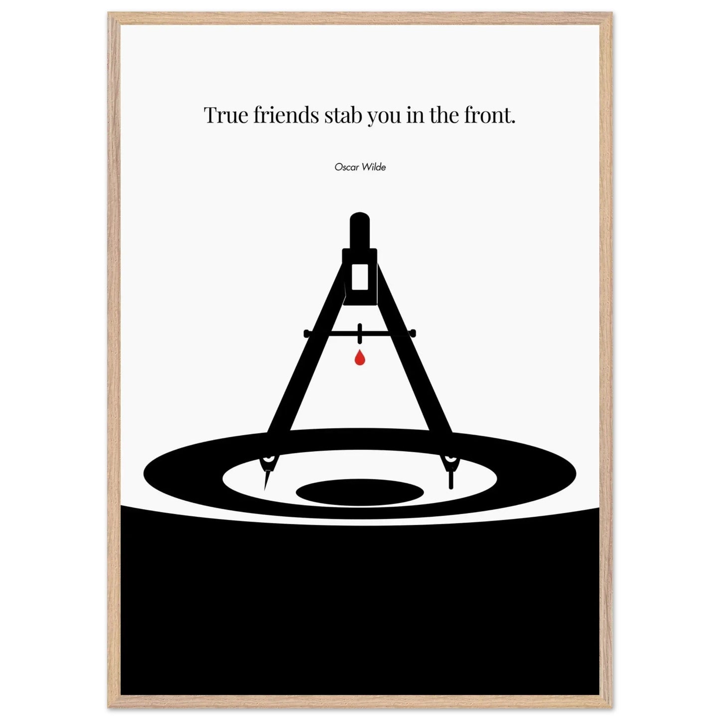 Oscar Wilde Poster - Minimalist Wall Art Print-INK & FRAME STUDIO