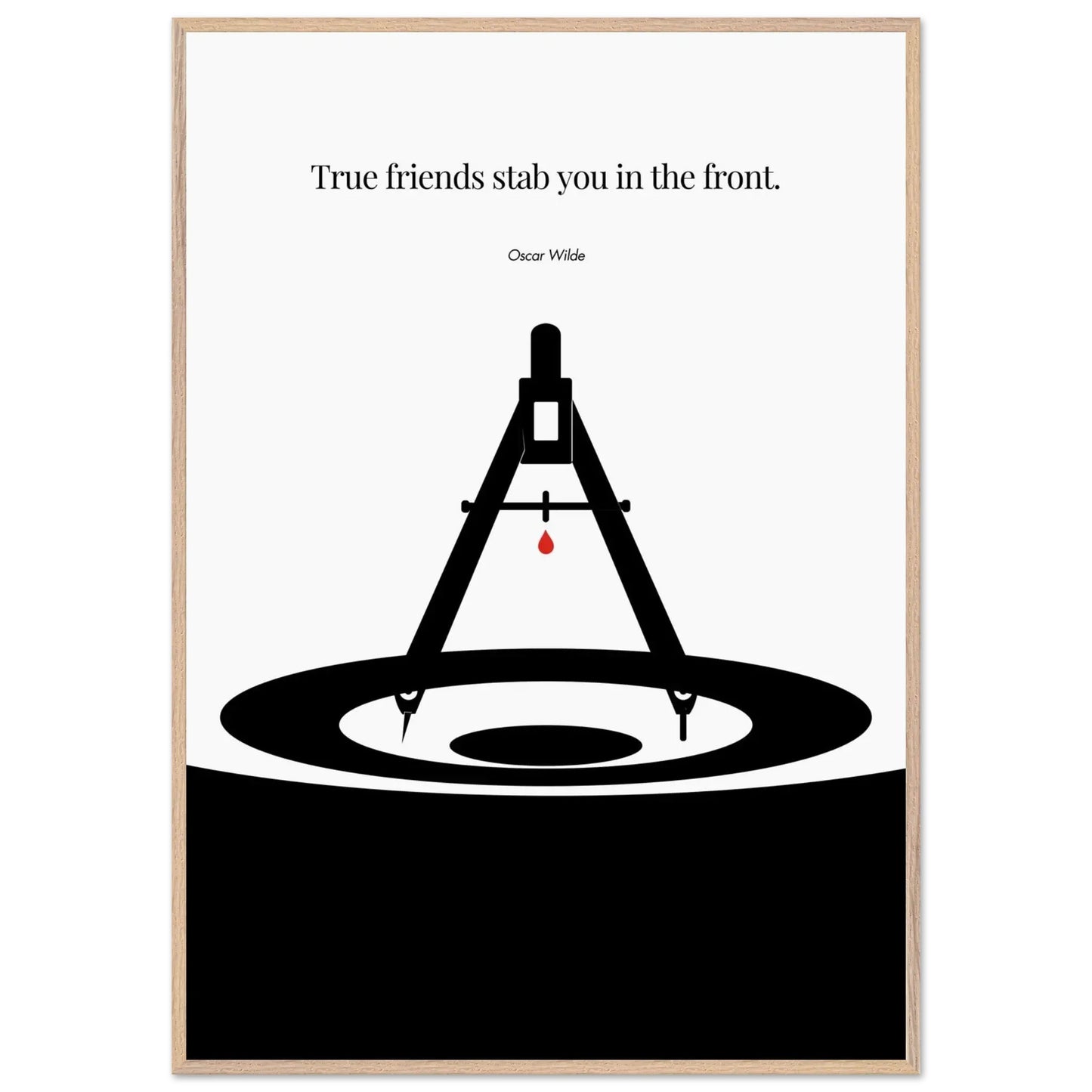 Oscar Wilde Poster - Minimalist Wall Art Print-INK & FRAME STUDIO