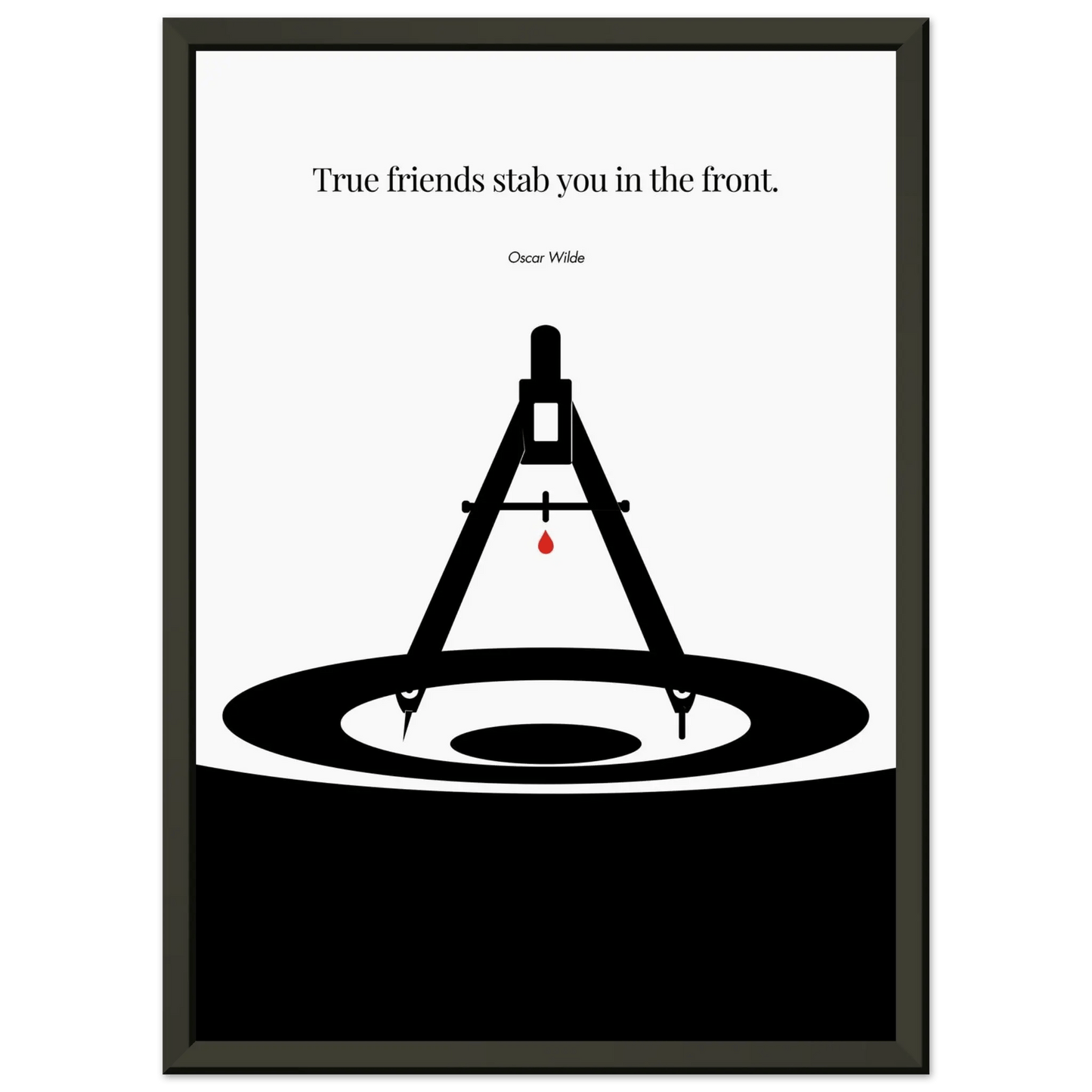 Oscar Wilde Poster - Minimalist Wall Art Print-INK & FRAME STUDIO