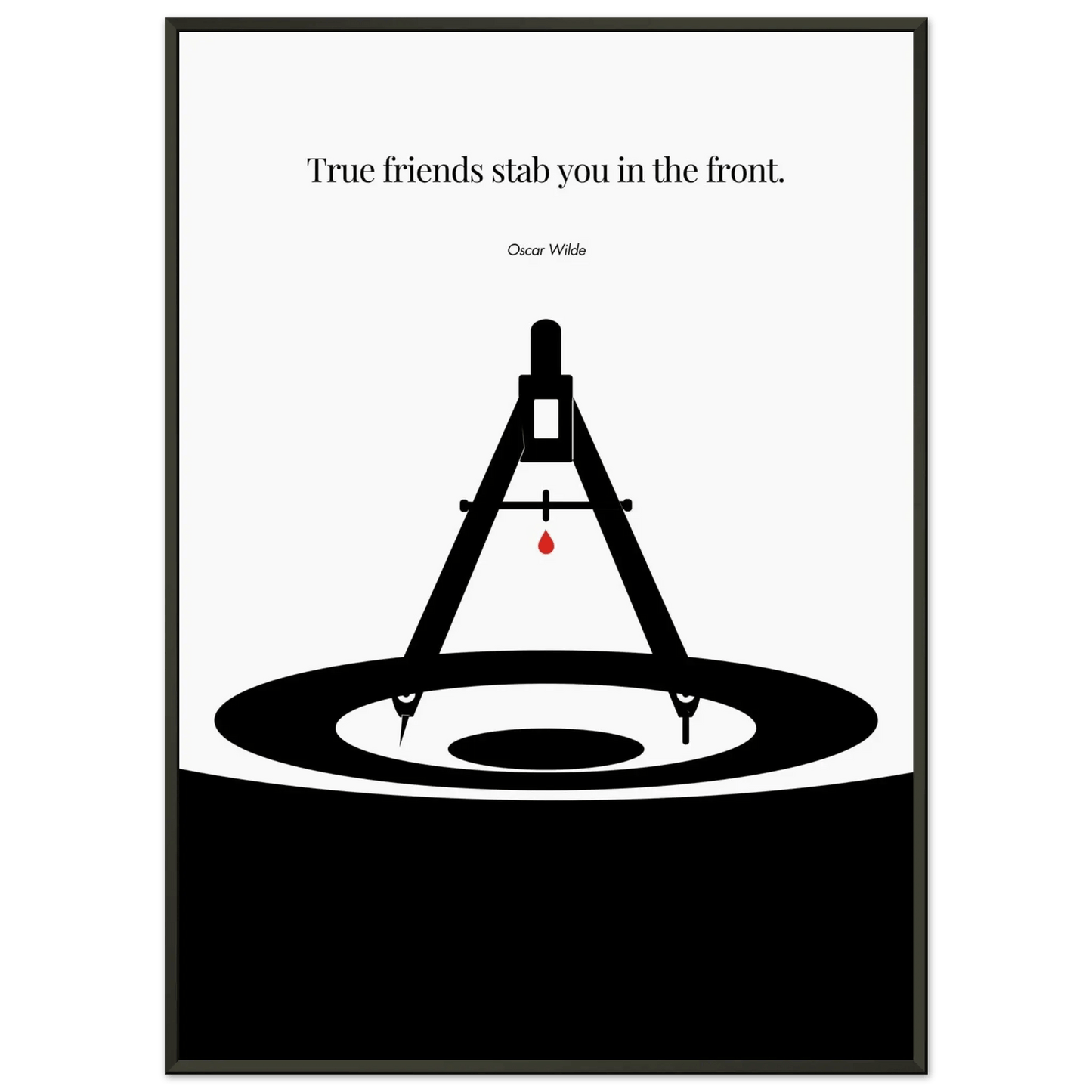 Oscar Wilde Poster - Minimalist Wall Art Print-INK & FRAME STUDIO