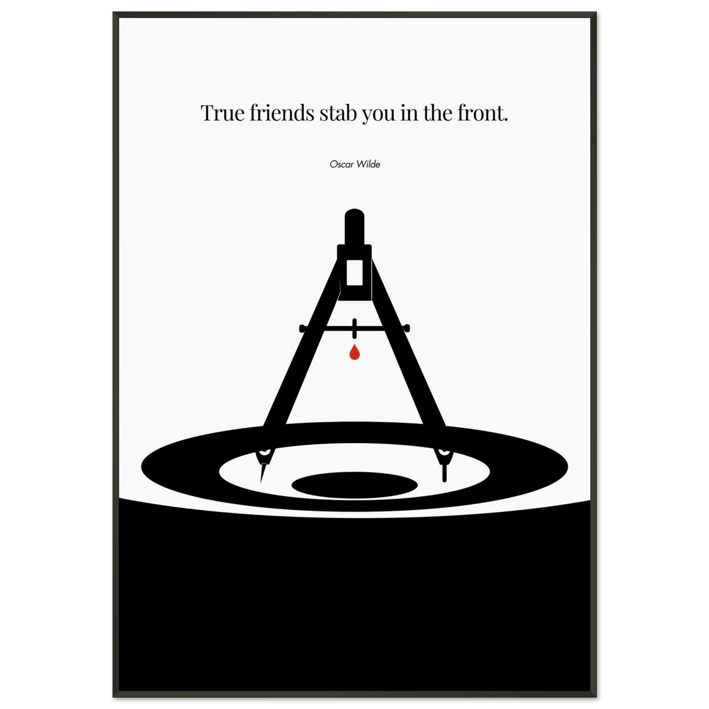 Oscar Wilde Poster - Minimalist Wall Art Print-INK & FRAME STUDIO