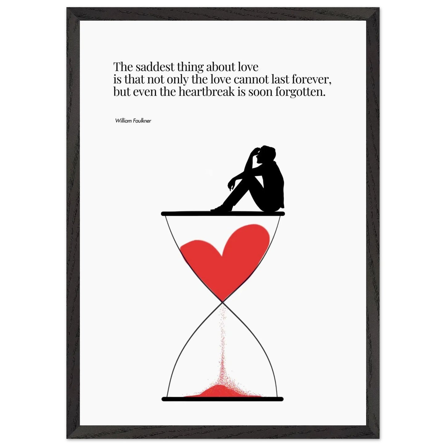 William Faulkner Quote - Minimalist Poster-INK & FRAME STUDIO