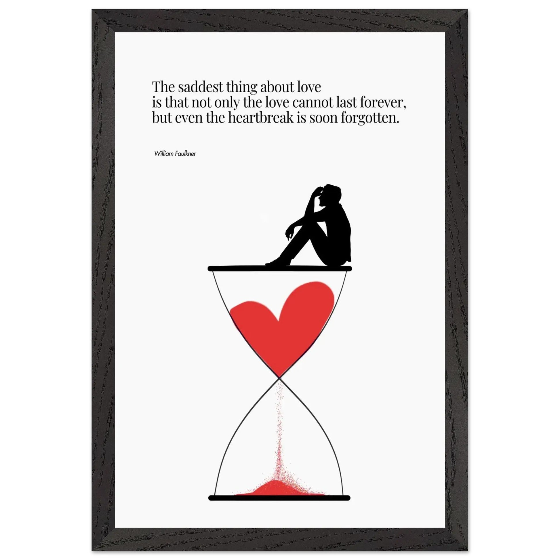 William Faulkner Quote - Minimalist Poster-INK & FRAME STUDIO