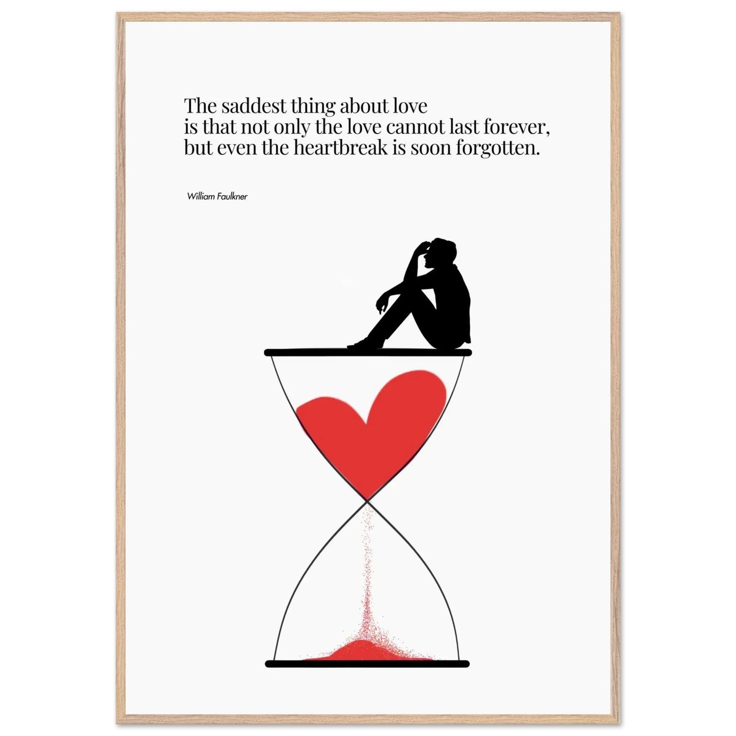 William Faulkner Quote - Minimalist Poster-INK & FRAME STUDIO