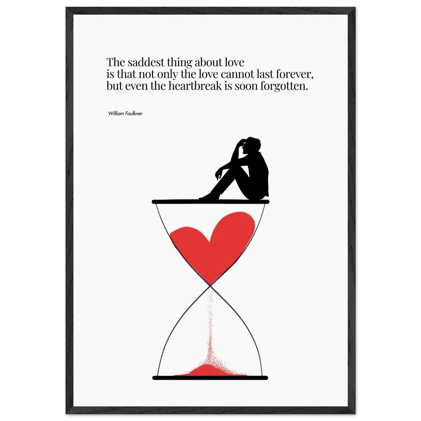 William Faulkner Quote - Minimalist Poster-INK & FRAME STUDIO