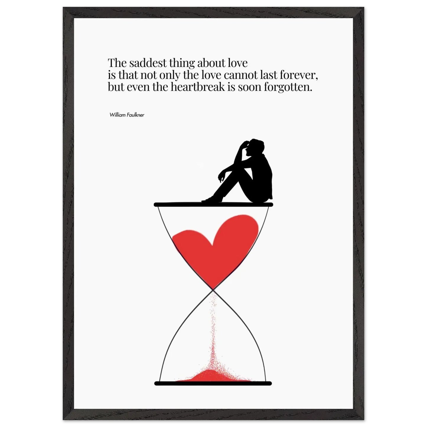 William Faulkner Quote - Minimalist Poster-INK & FRAME STUDIO
