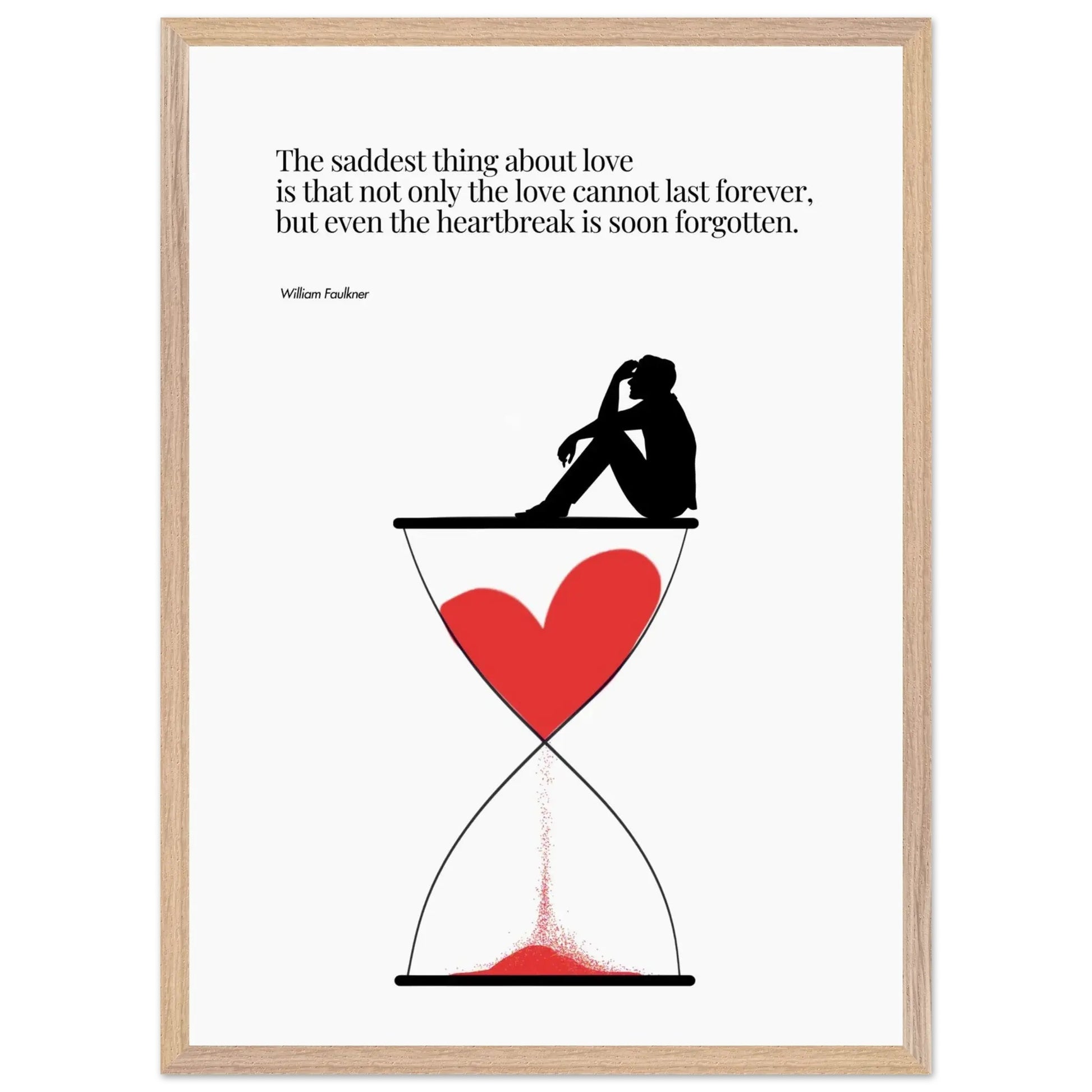 William Faulkner Quote - Minimalist Poster-INK & FRAME STUDIO