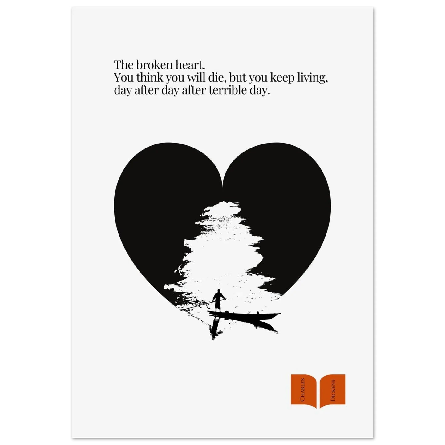 Charles Dickens Quote Print| Minimalist Poster-INK & FRAME STUDIO