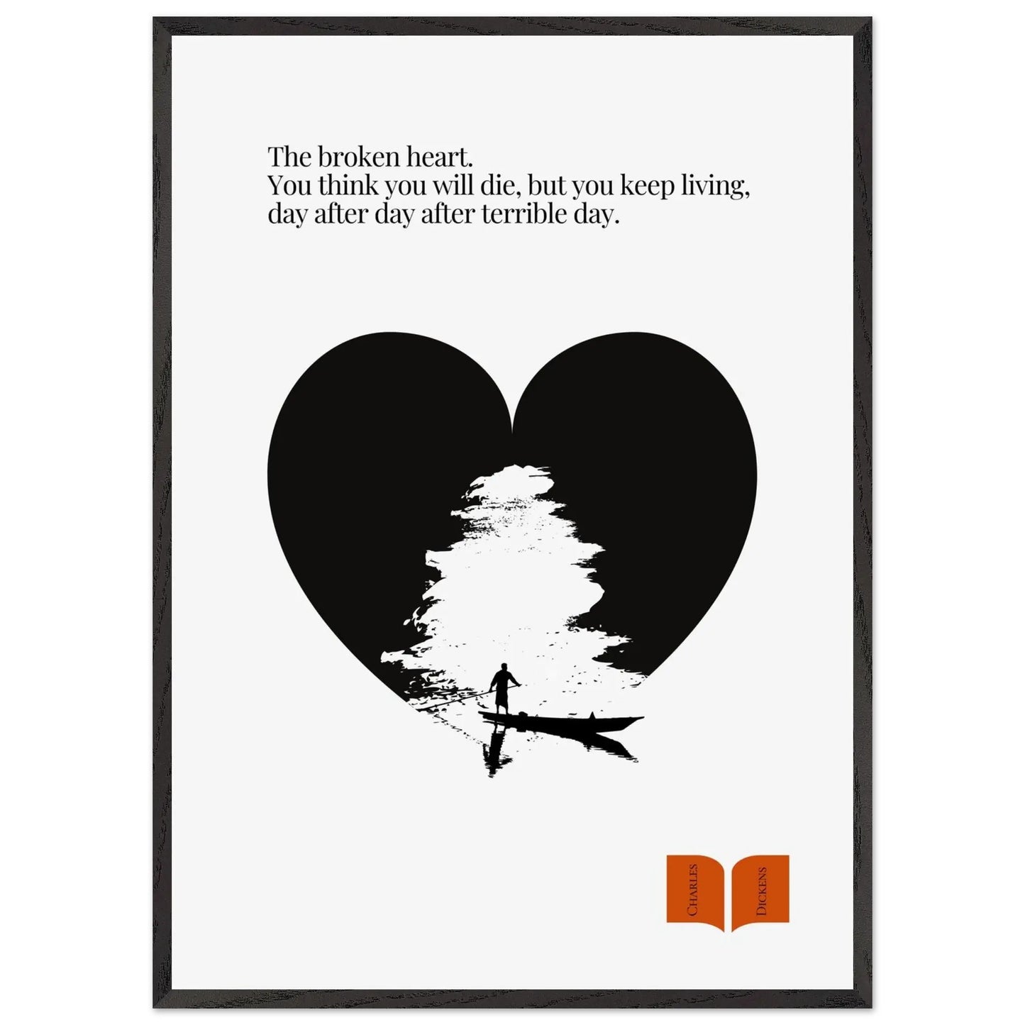 Charles Dickens Quote Print| Minimalist Poster-INK & FRAME STUDIO
