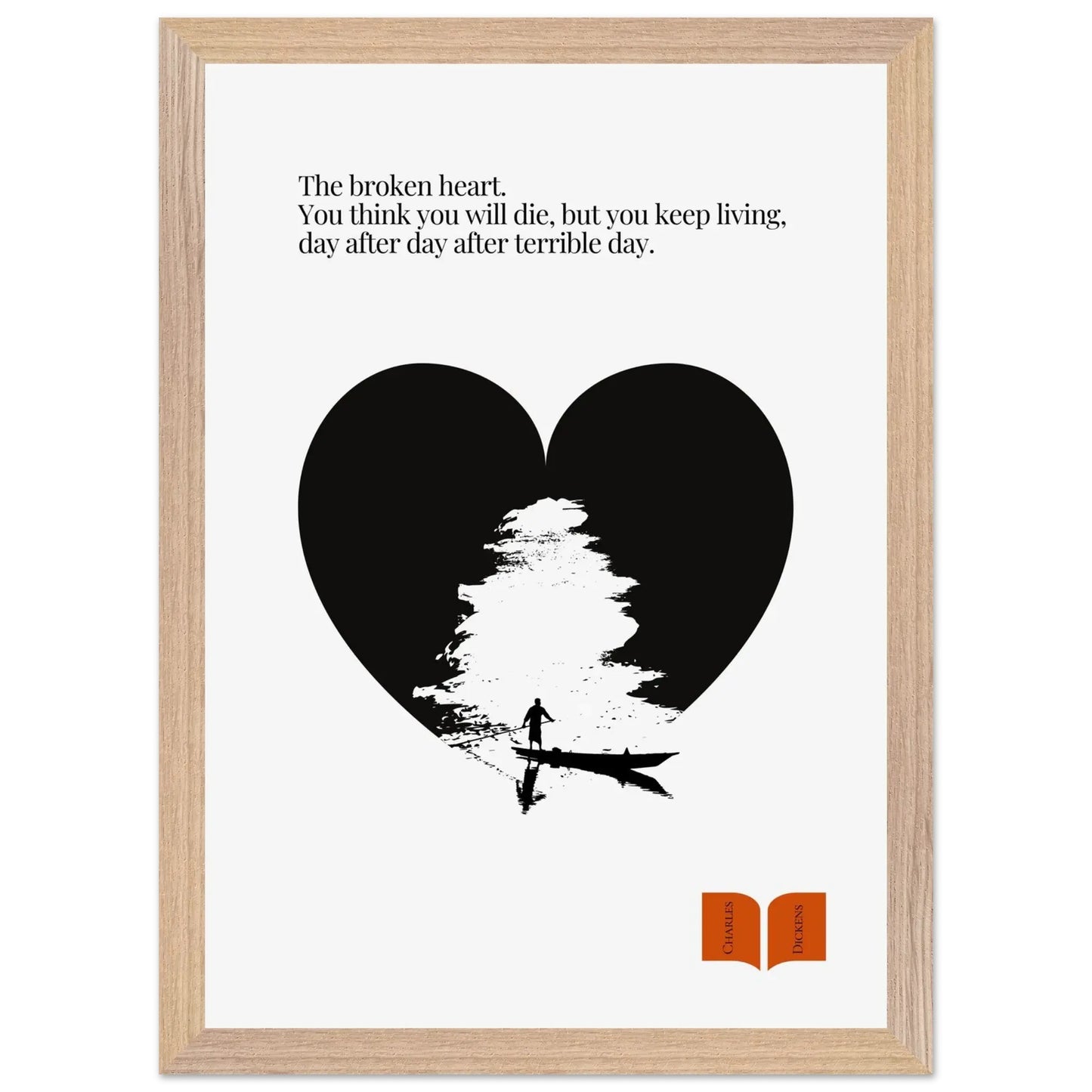 Charles Dickens Quote Print| Minimalist Poster-INK & FRAME STUDIO