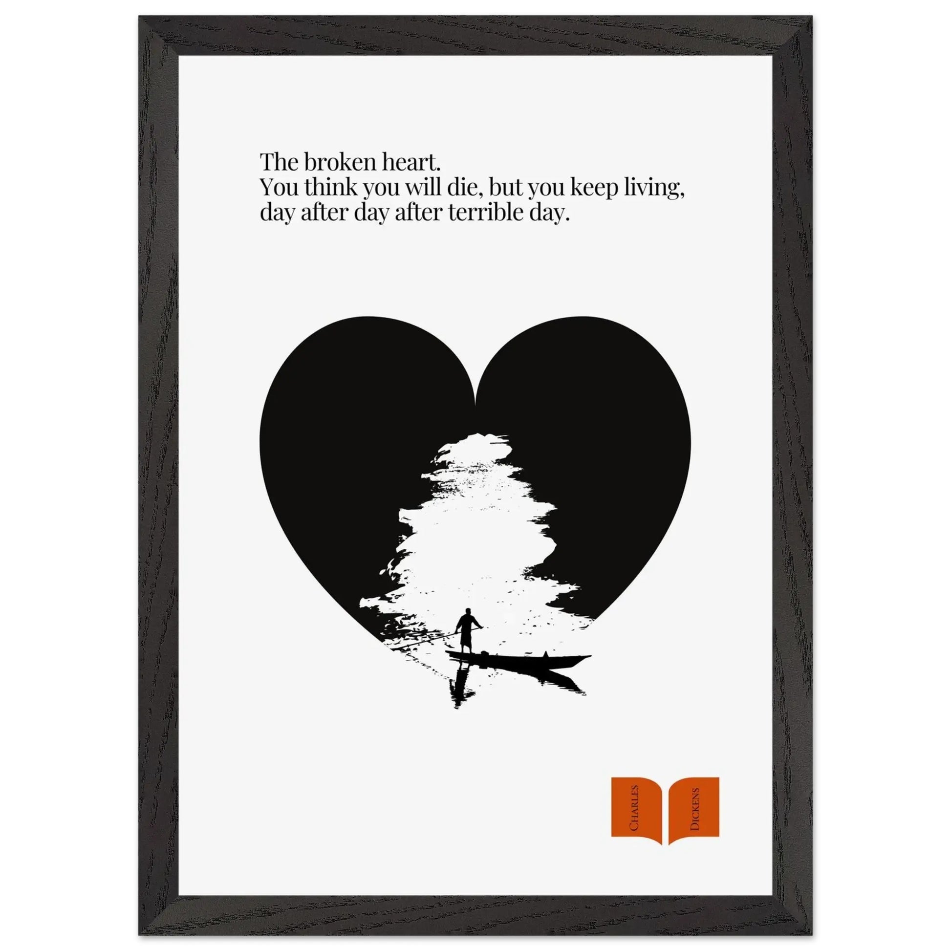 Charles Dickens Quote Print| Minimalist Poster-INK & FRAME STUDIO