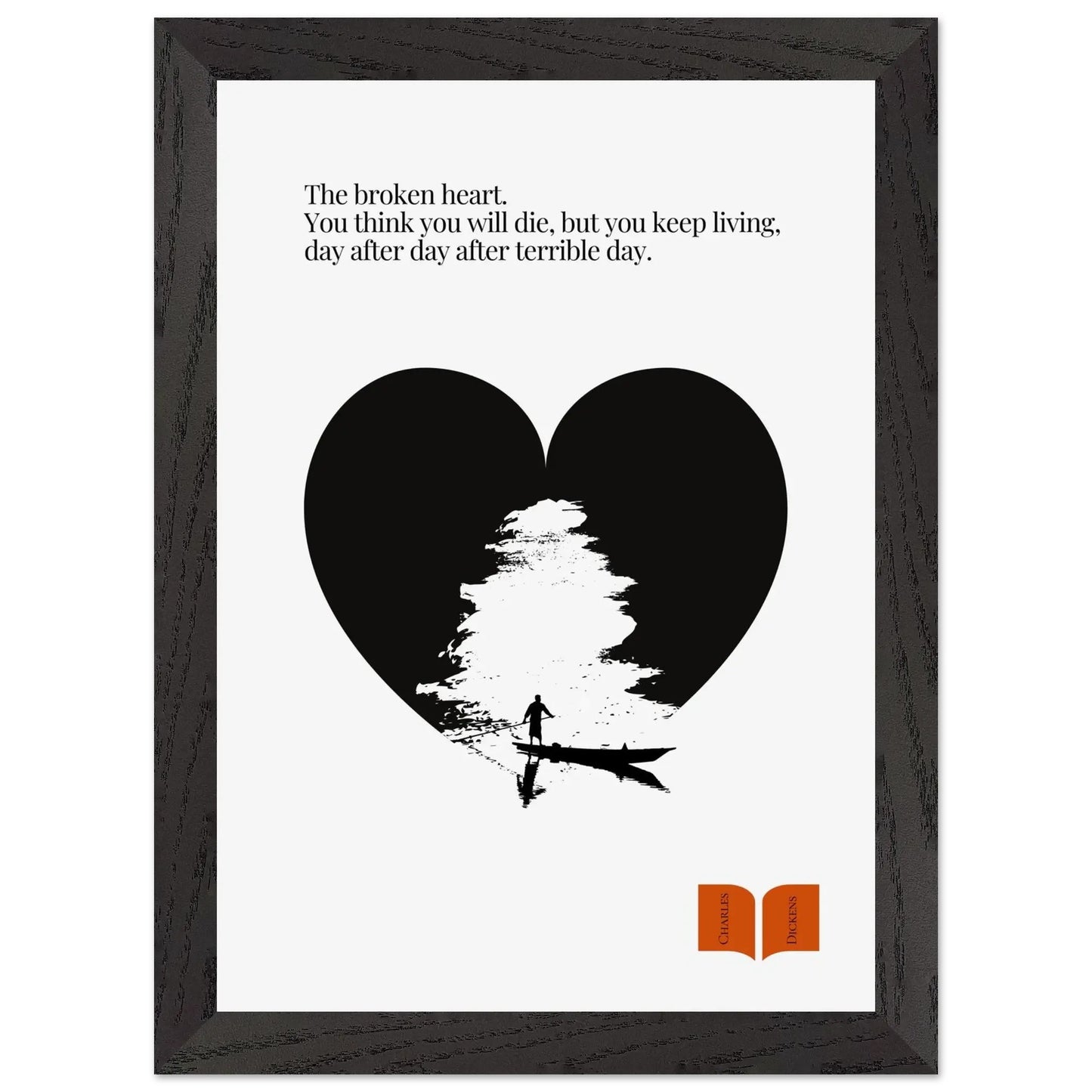Charles Dickens Quote Print| Minimalist Poster-INK & FRAME STUDIO
