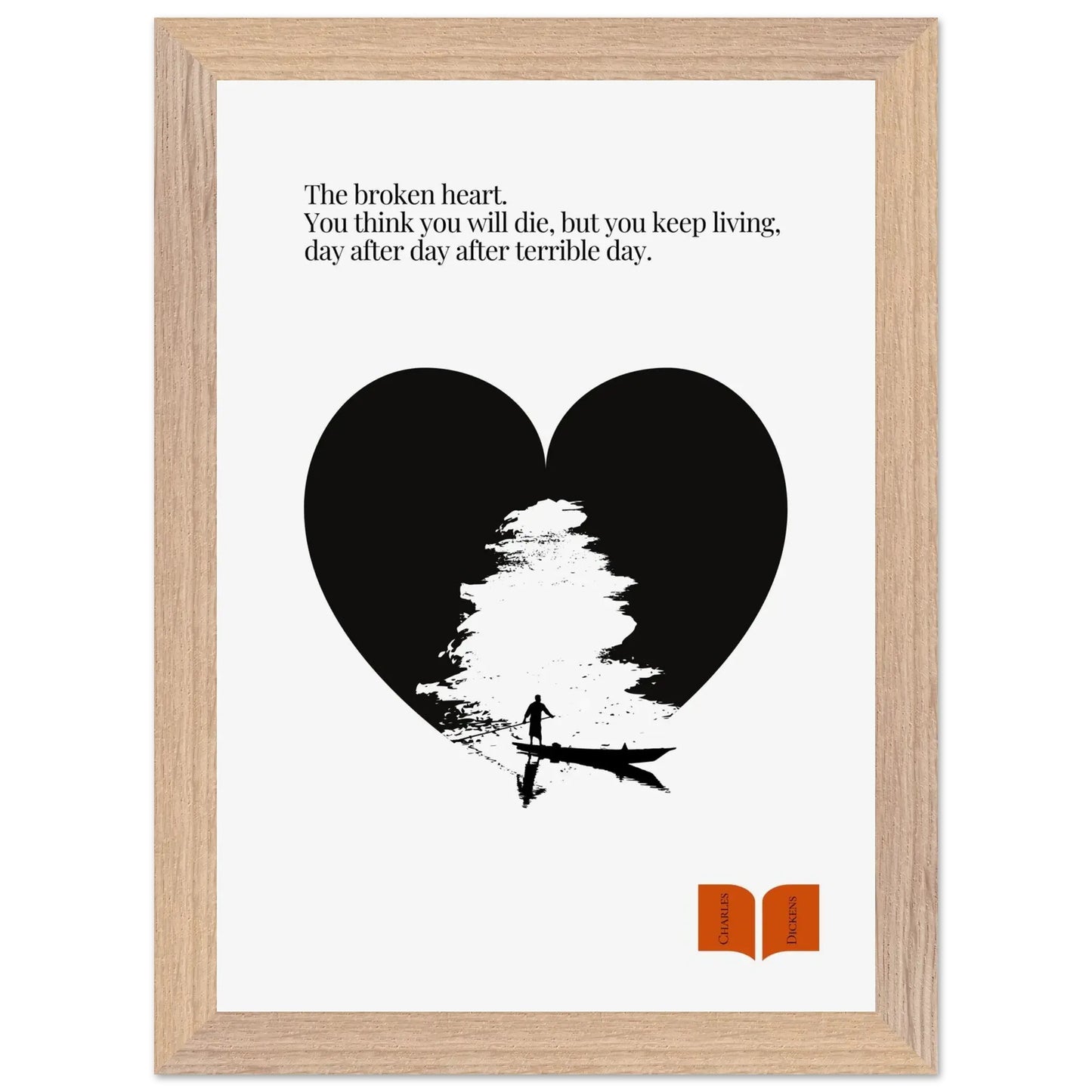 Charles Dickens Quote Print| Minimalist Poster-INK & FRAME STUDIO
