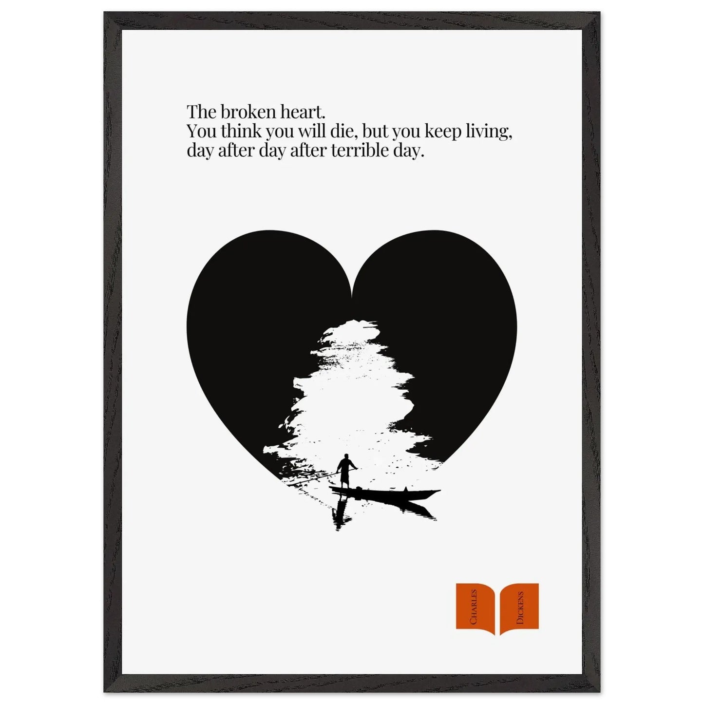 Charles Dickens Quote Print| Minimalist Poster-INK & FRAME STUDIO