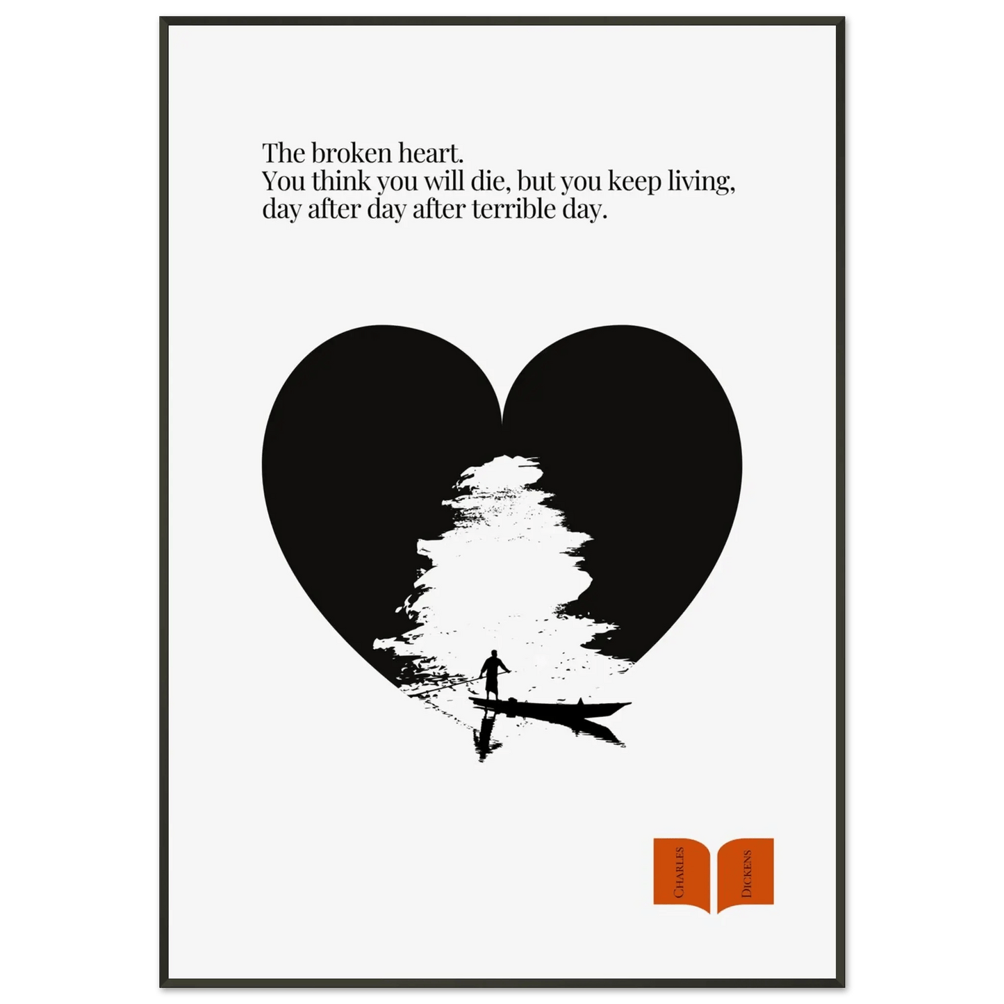 Charles Dickens Quote Print| Minimalist Poster-INK & FRAME STUDIO
