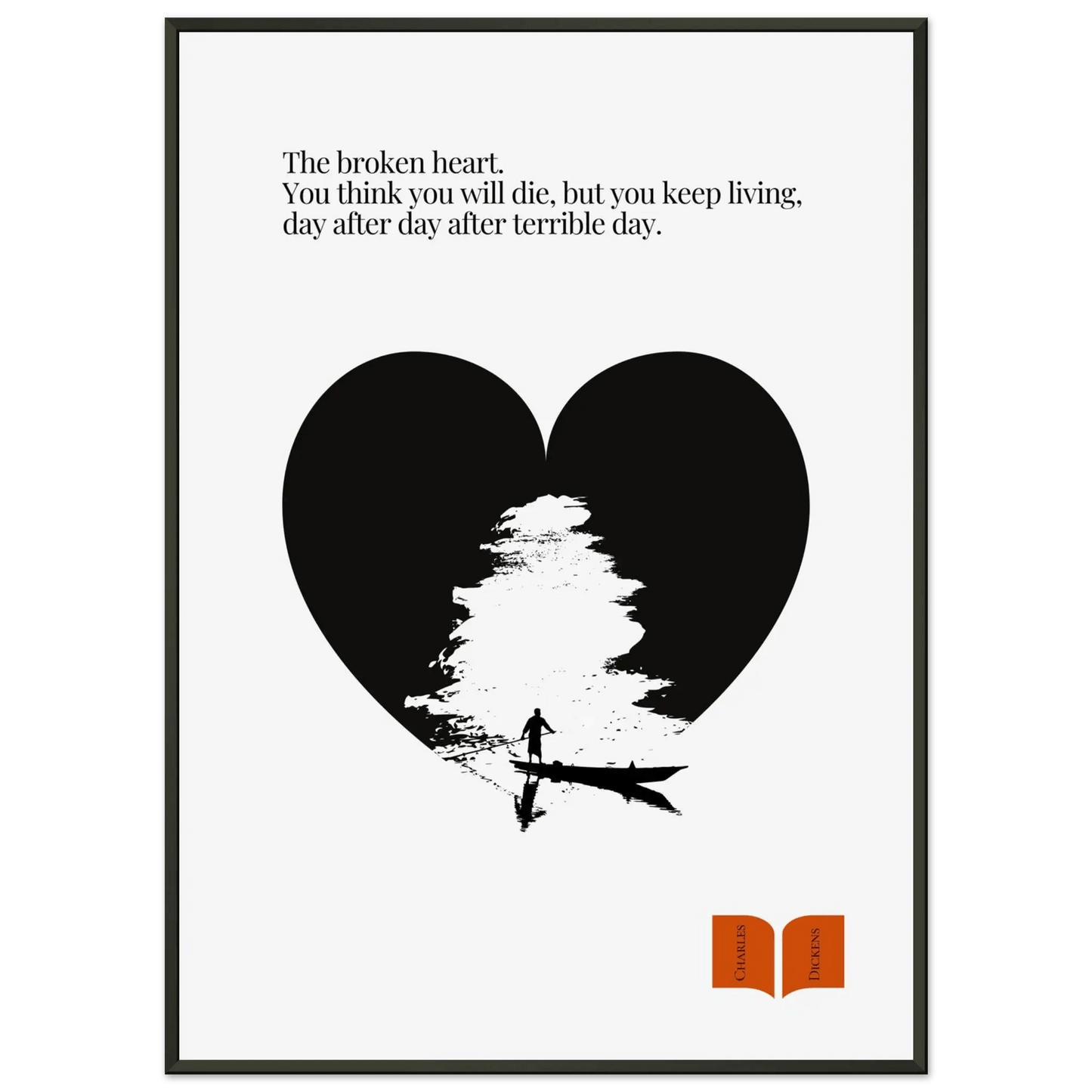 Charles Dickens Quote Print| Minimalist Poster-INK & FRAME STUDIO