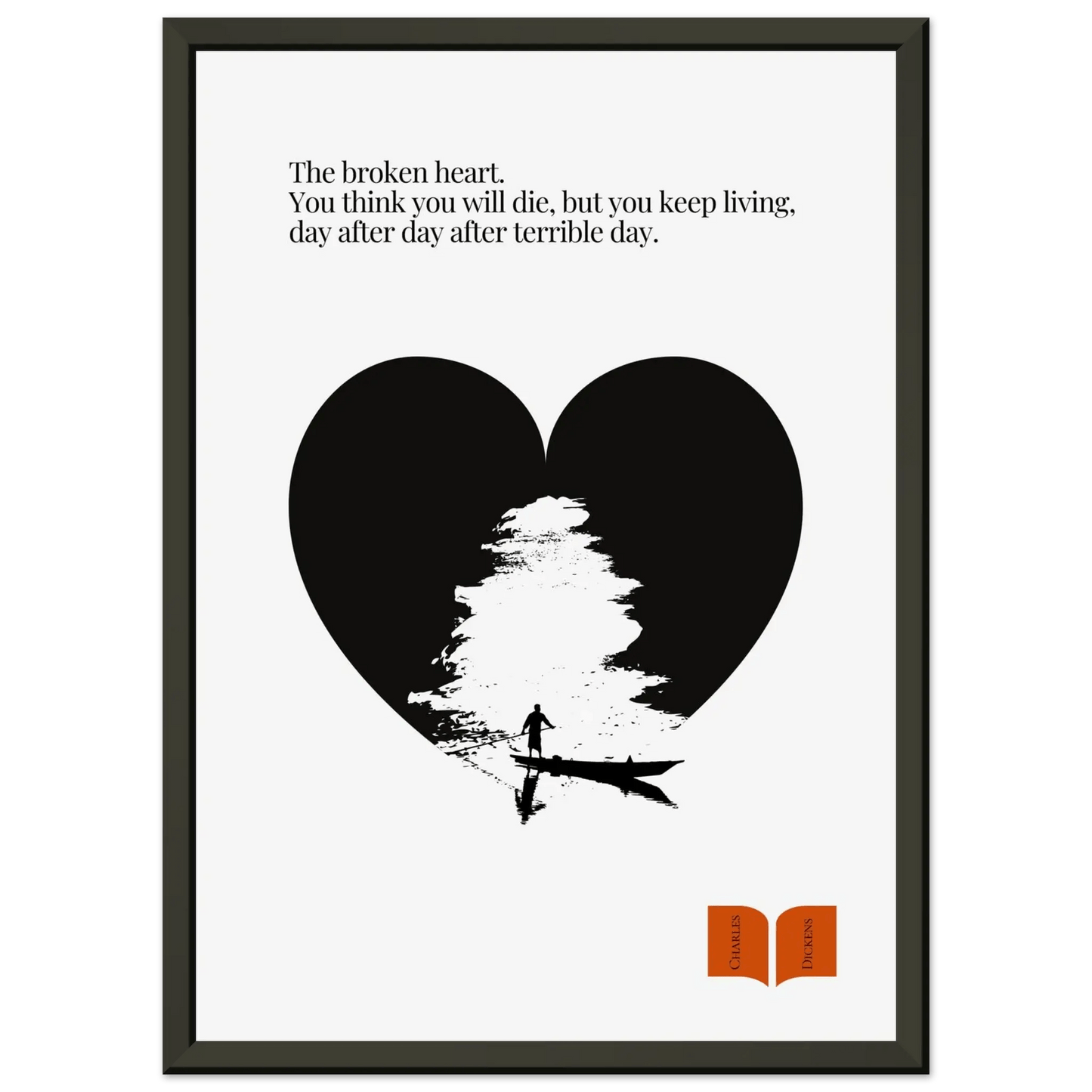Charles Dickens Quote Print| Minimalist Poster-INK & FRAME STUDIO