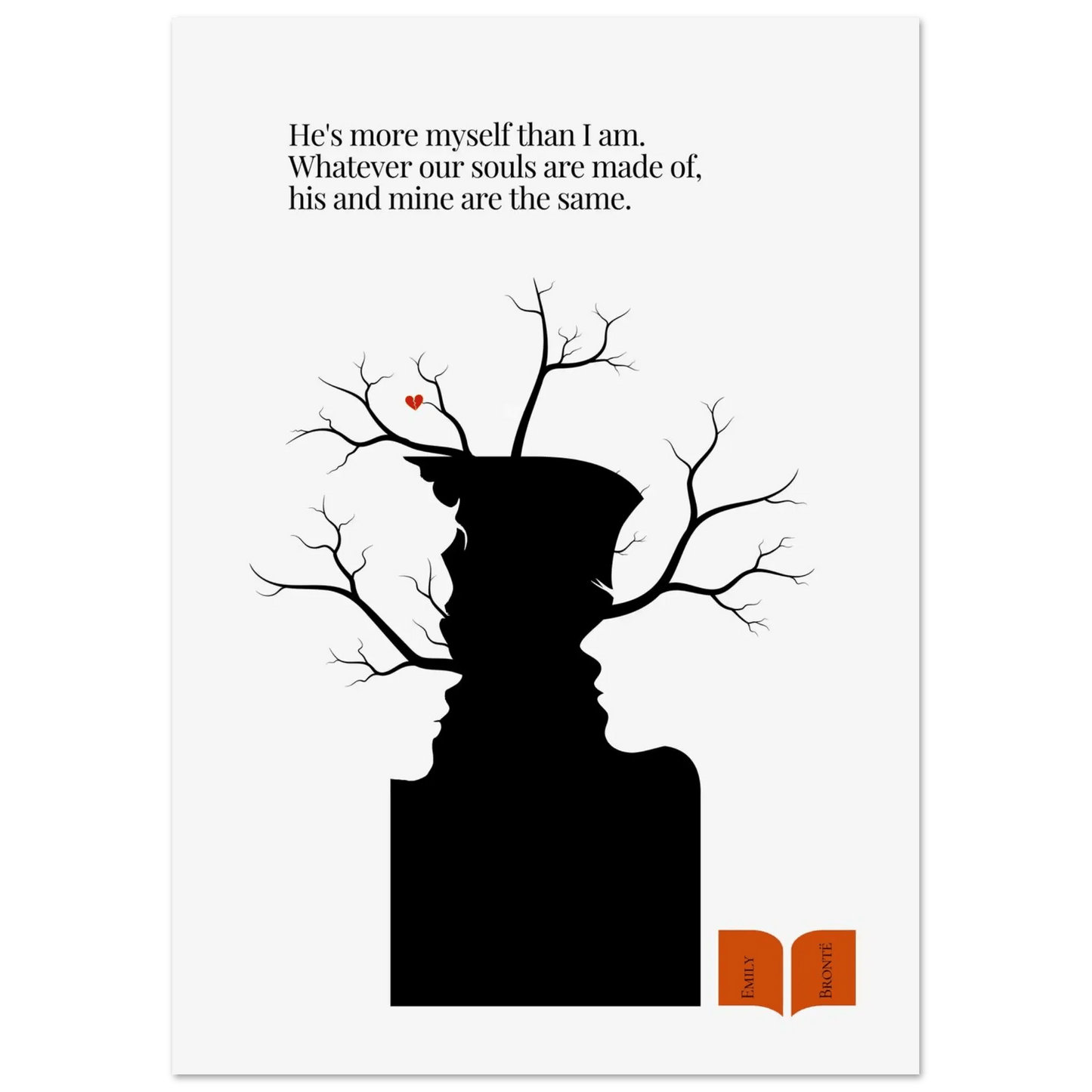 Emily Brontë Famous Quote Print-INK & FRAME STUDIO