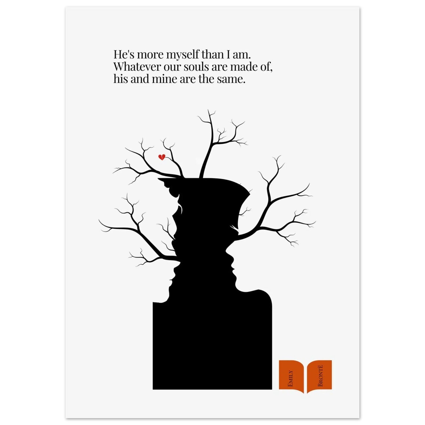 Emily Brontë Famous Quote Print-INK & FRAME STUDIO