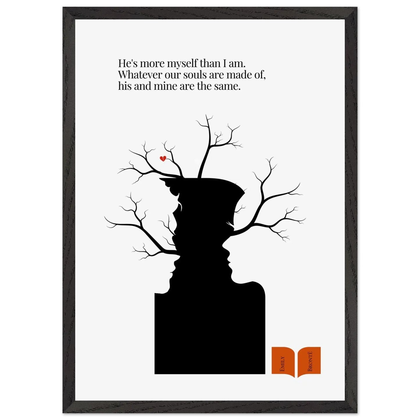 Emily Brontë Famous Quote Print-INK & FRAME STUDIO