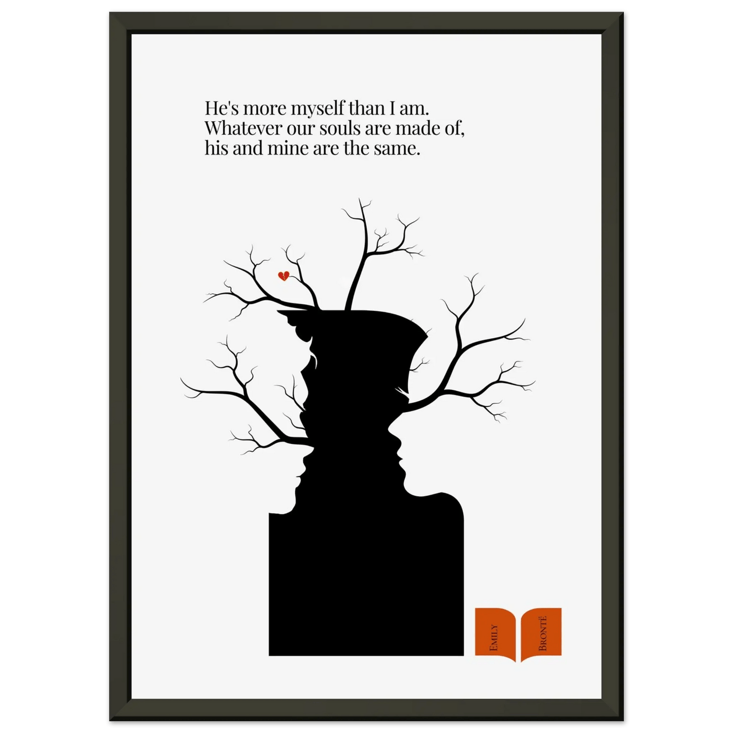 Emily Brontë Famous Quote Print-INK & FRAME STUDIO