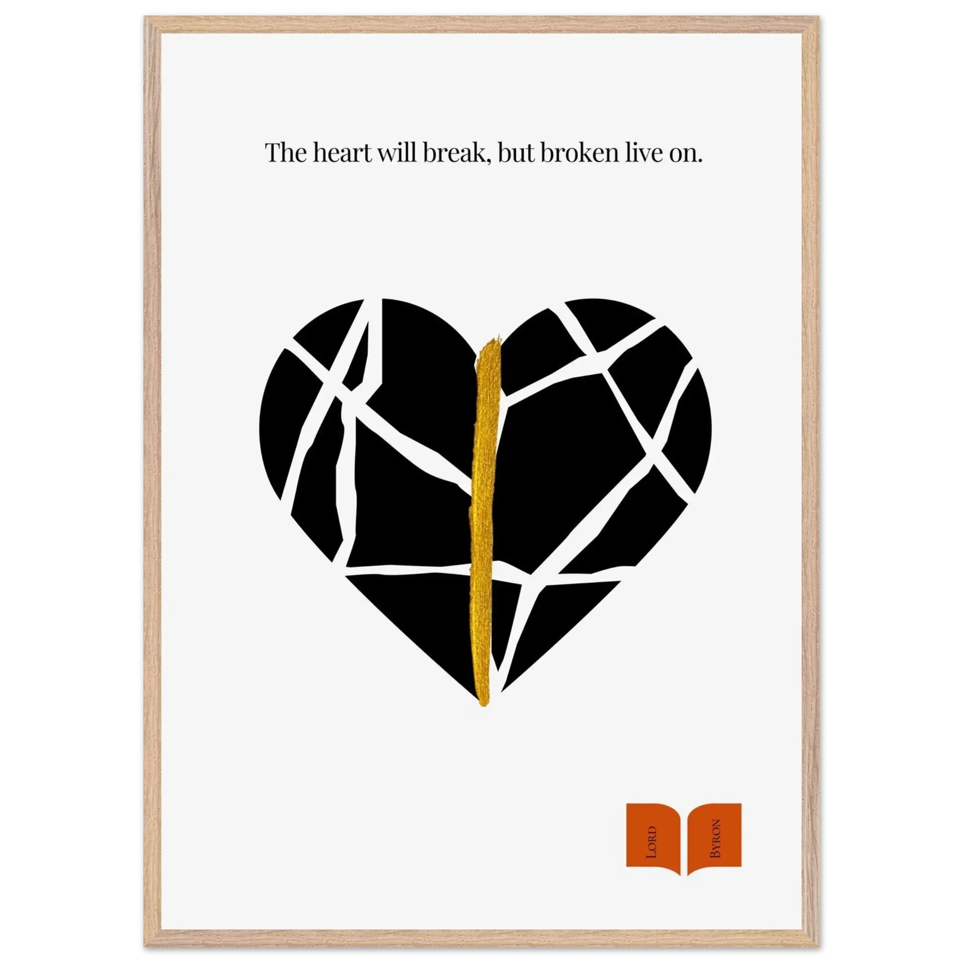 Lord Byron Quote Poster | Kintsugi-Inspired Minimalist Print-INK & FRAME STUDIO