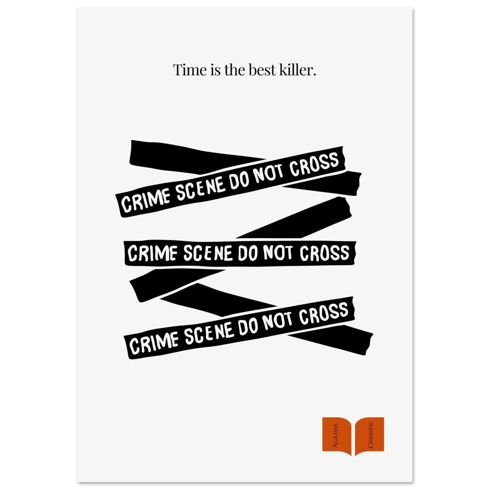 Agatha Christie Quote Print - Minimalist Poster-INK & FRAME STUDIO