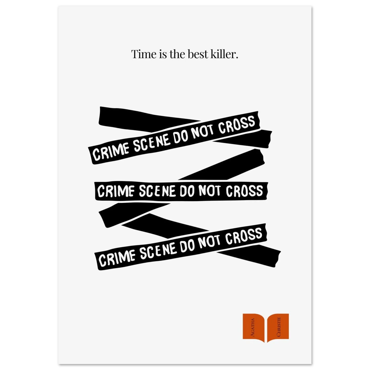 Agatha Christie Quote Print - Minimalist Poster-INK & FRAME STUDIO