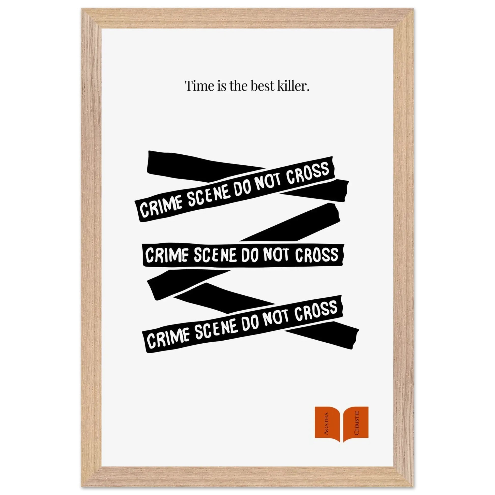 Agatha Christie Quote Print - Minimalist Poster-INK & FRAME STUDIO