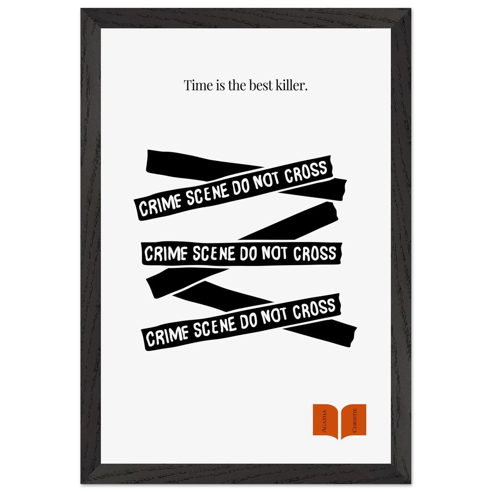 Agatha Christie Quote Print - Minimalist Poster-INK & FRAME STUDIO