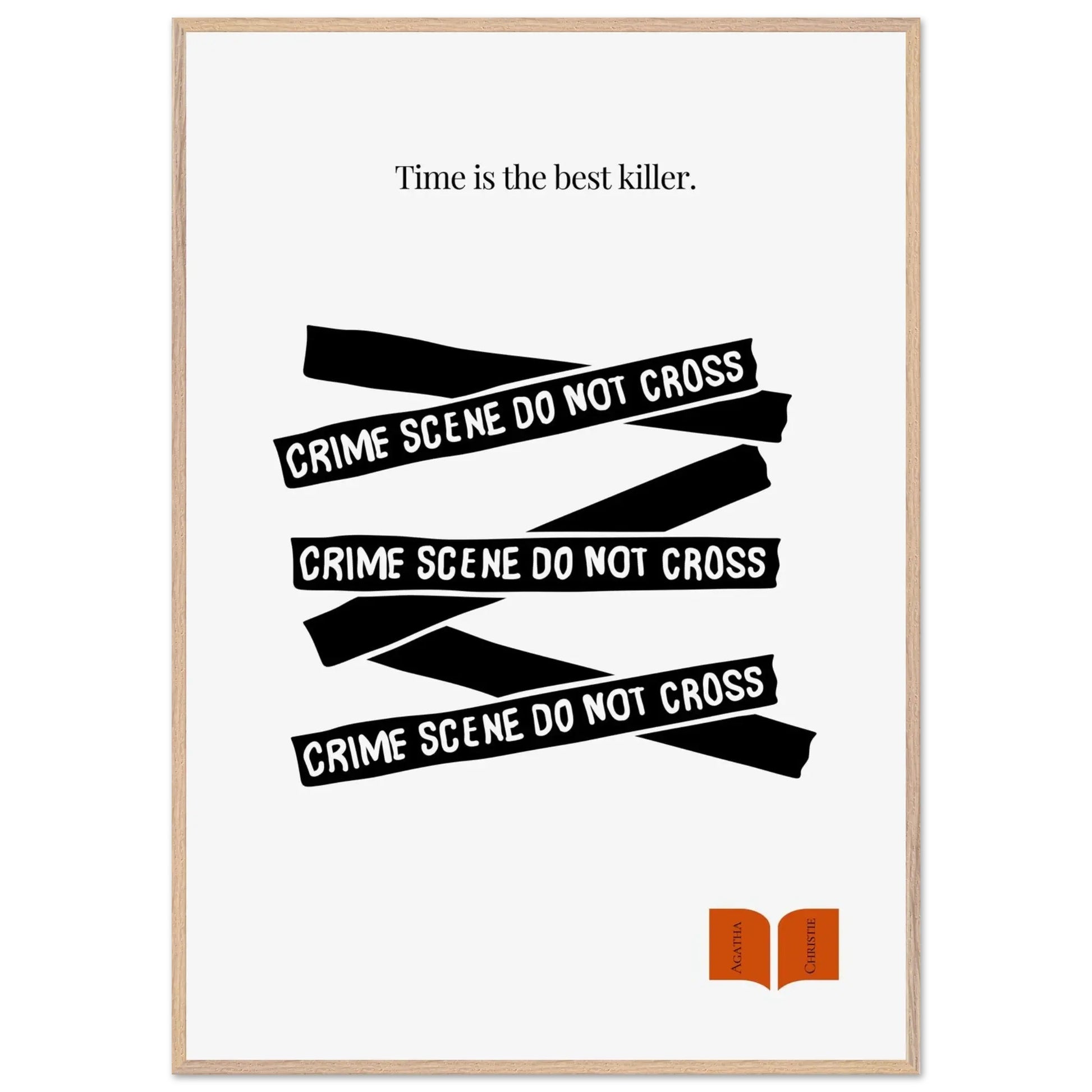 Agatha Christie Quote Print - Minimalist Poster-INK & FRAME STUDIO