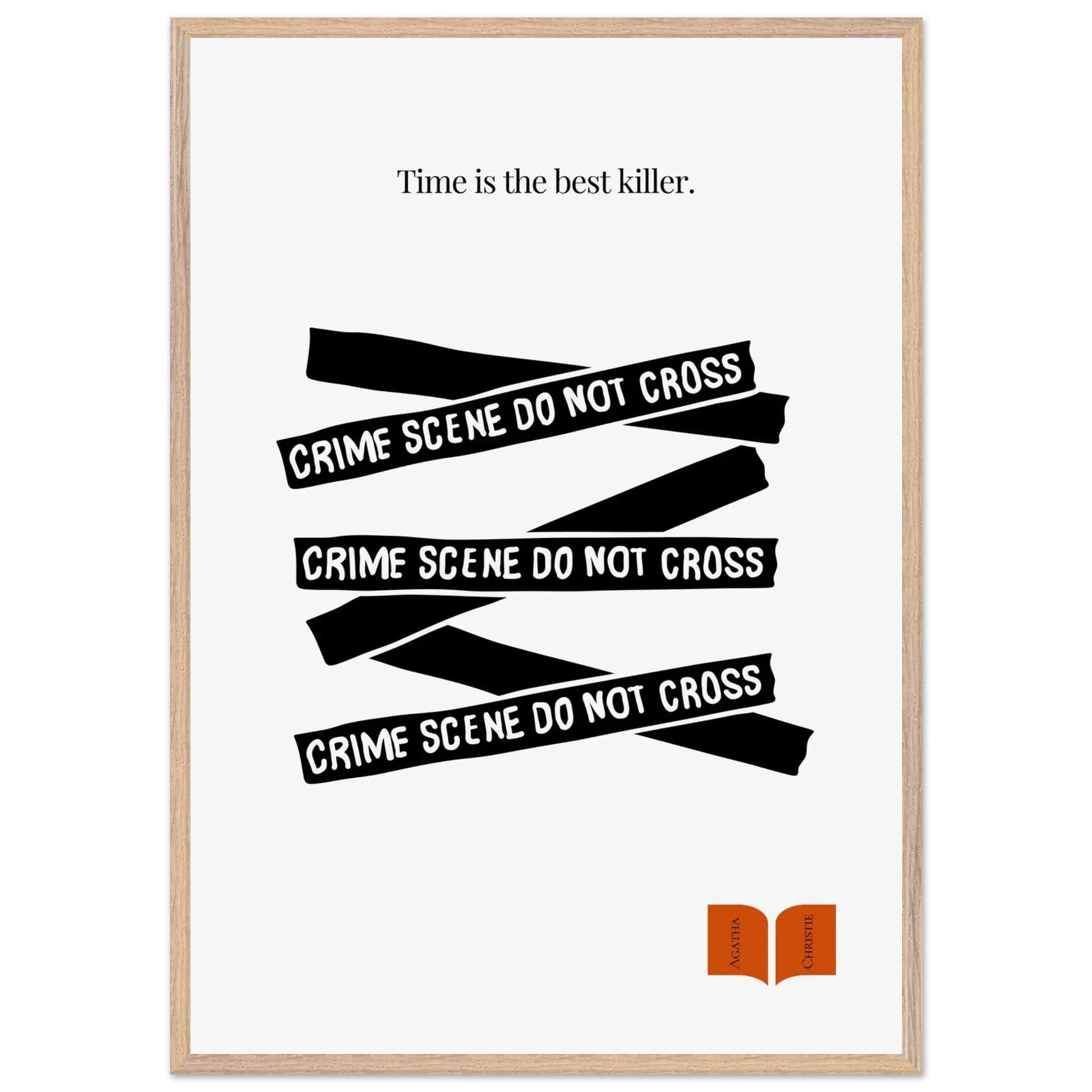 Agatha Christie Quote Print - Minimalist Poster-INK & FRAME STUDIO