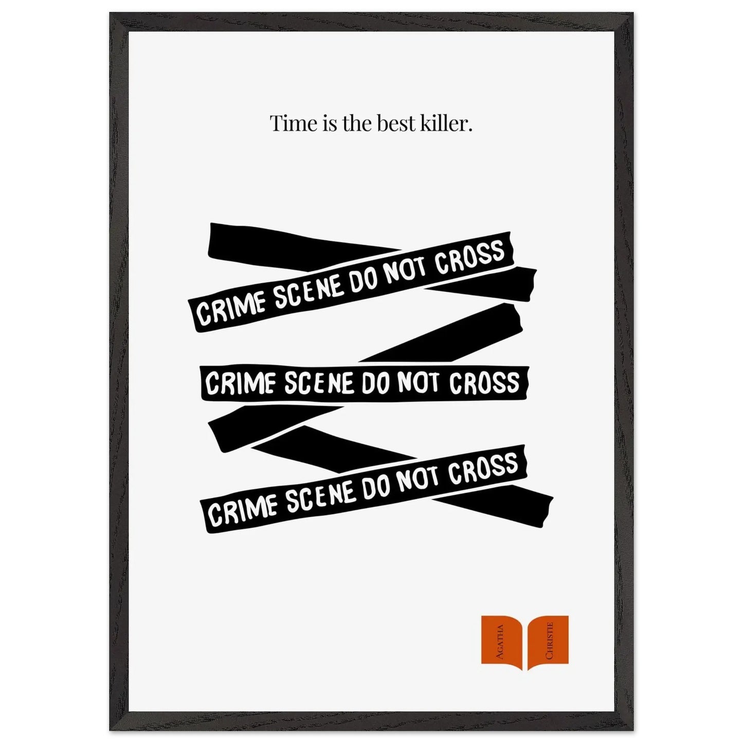 Agatha Christie Quote Print - Minimalist Poster-INK & FRAME STUDIO
