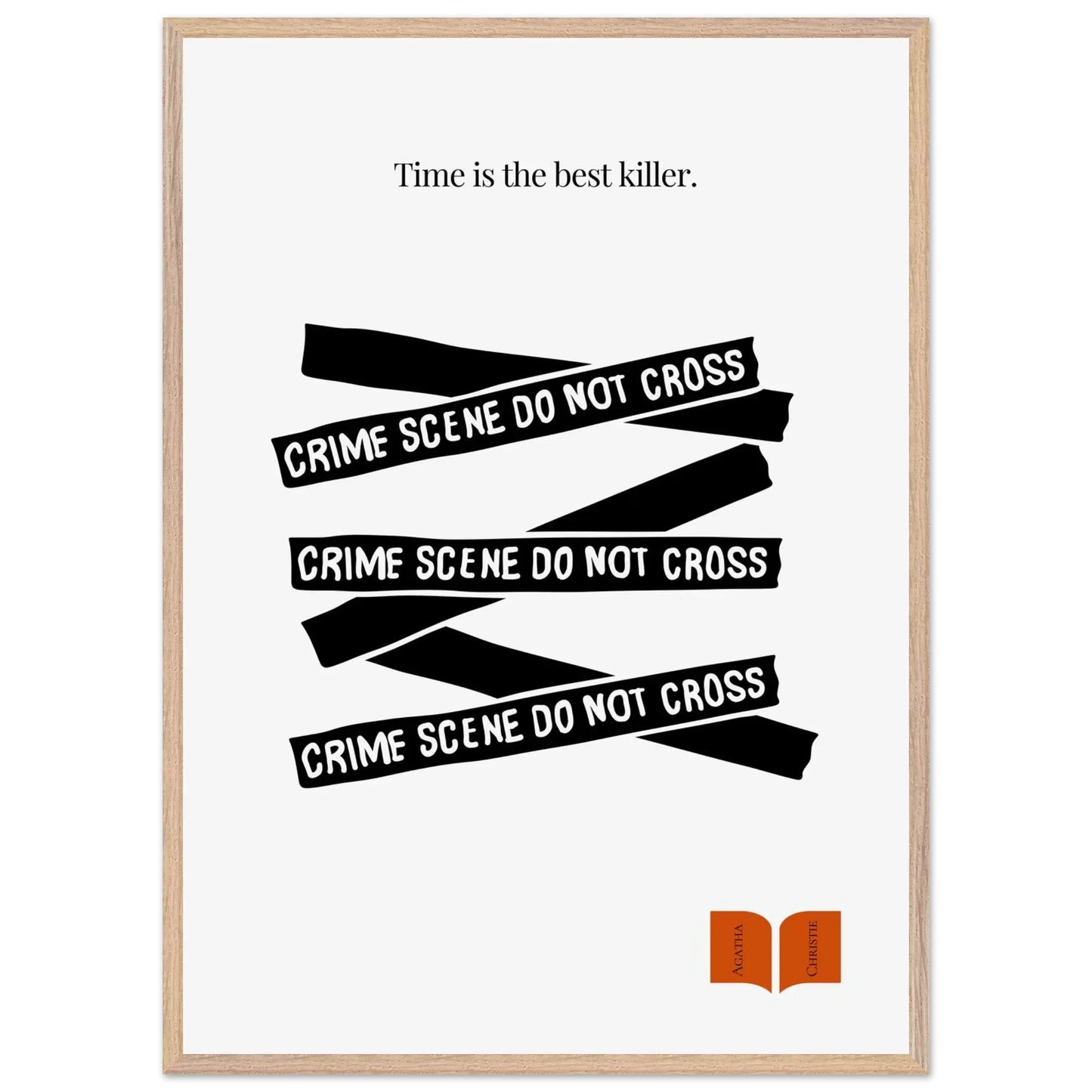 Agatha Christie Quote Print - Minimalist Poster-INK & FRAME STUDIO